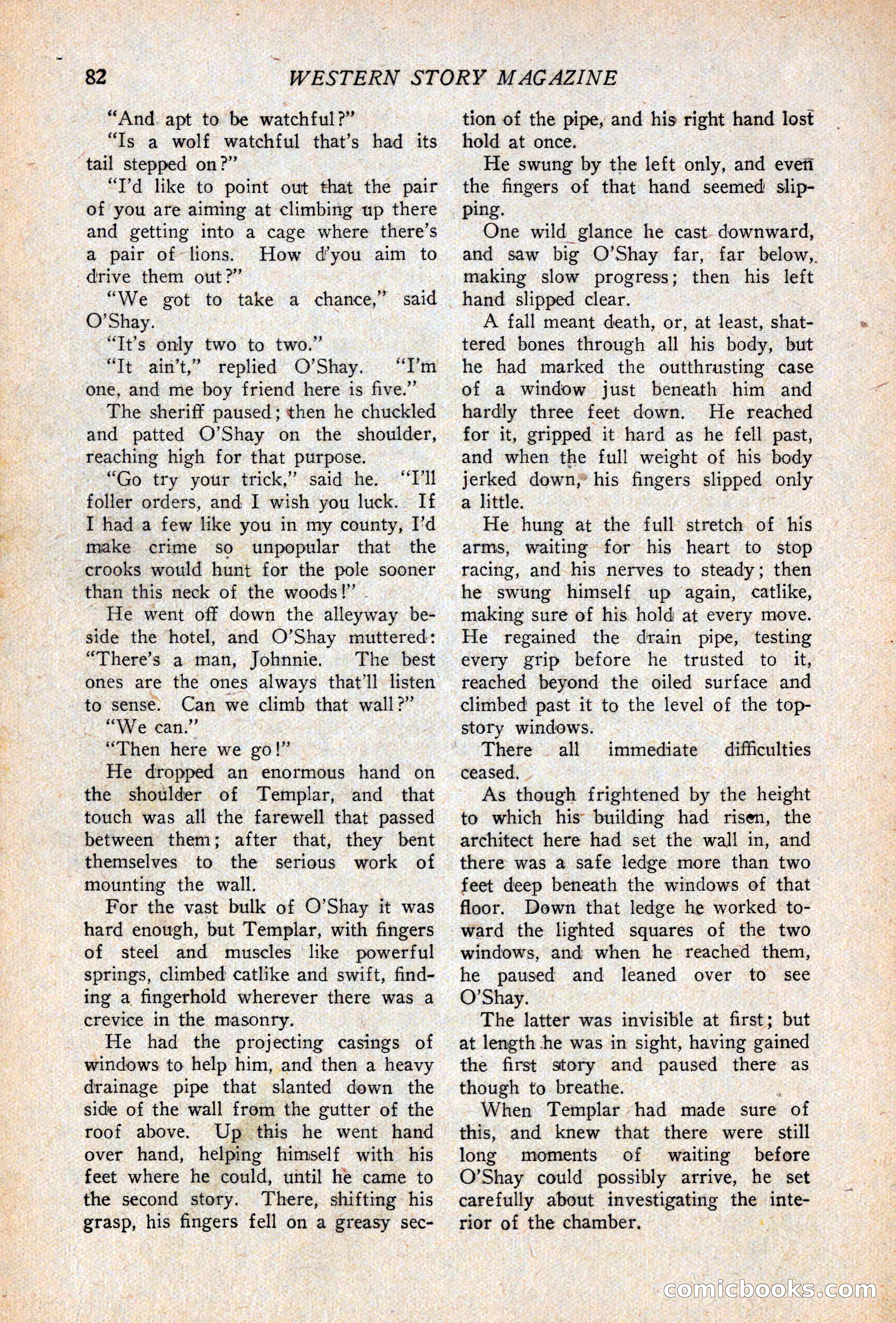 Western Story Magazine, April 14, 1928 — page 84 of 148