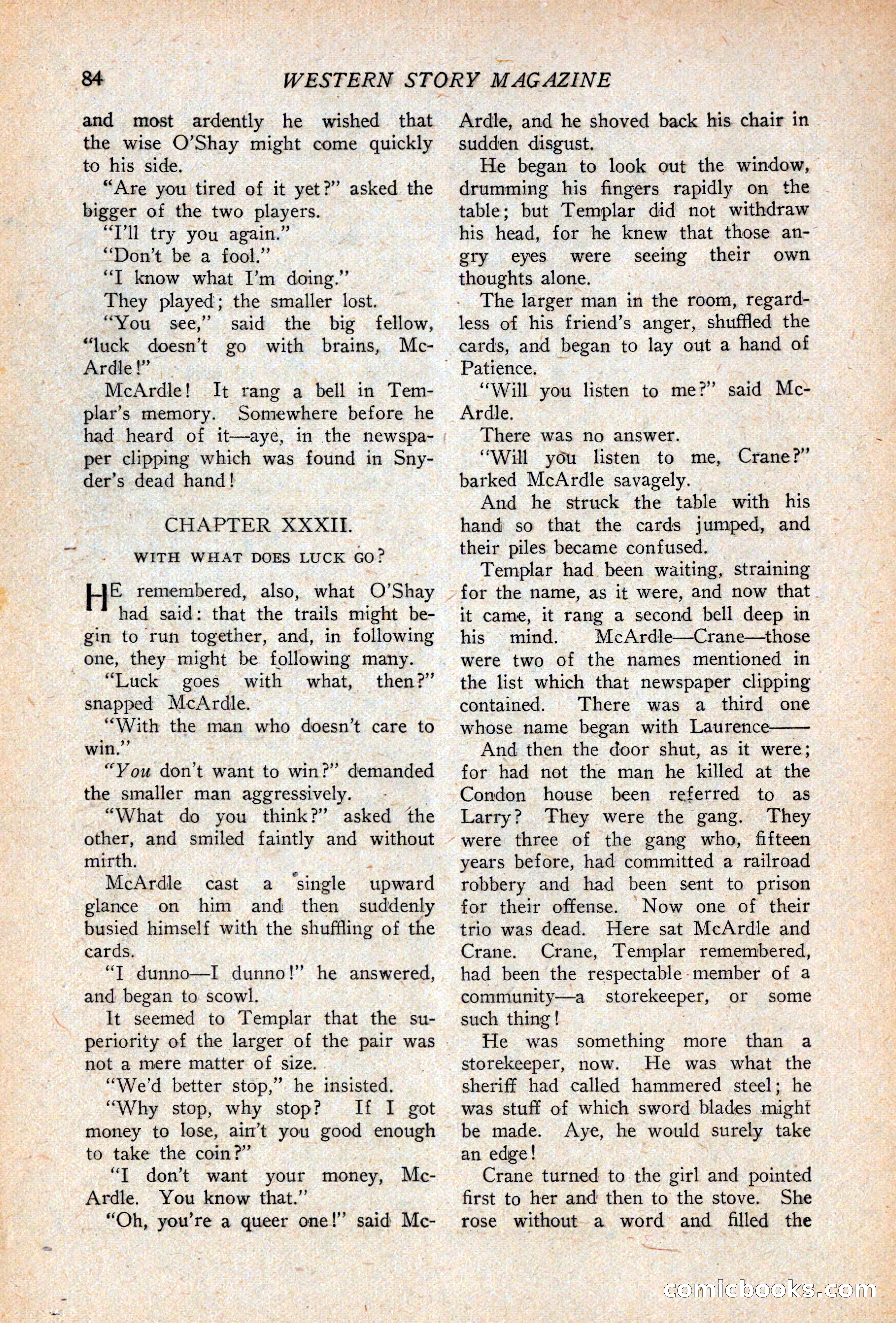 Western Story Magazine, April 14, 1928 — page 86 of 148