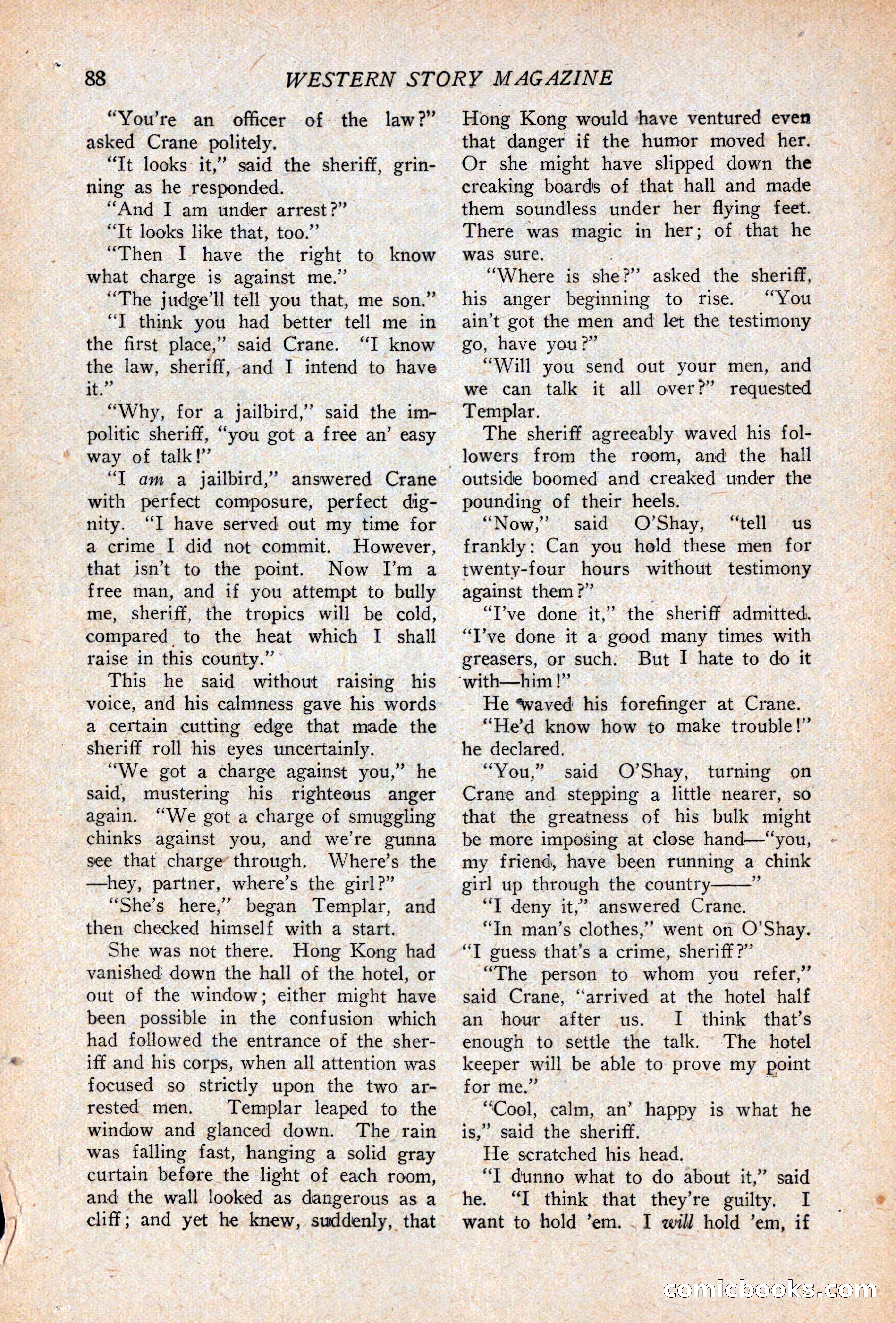 Western Story Magazine, April 14, 1928 — page 90 of 148