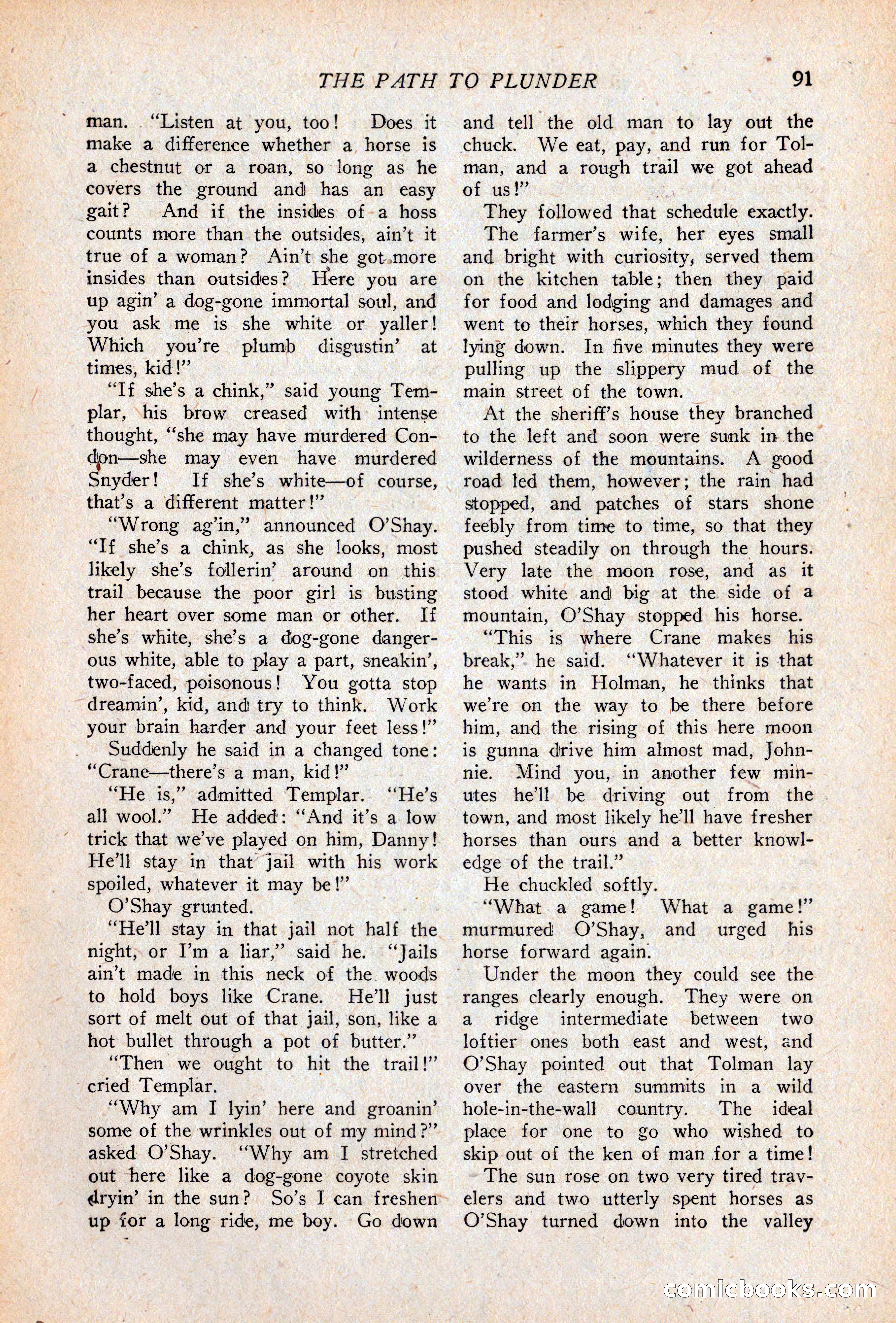 Western Story Magazine, April 14, 1928 — page 93 of 148