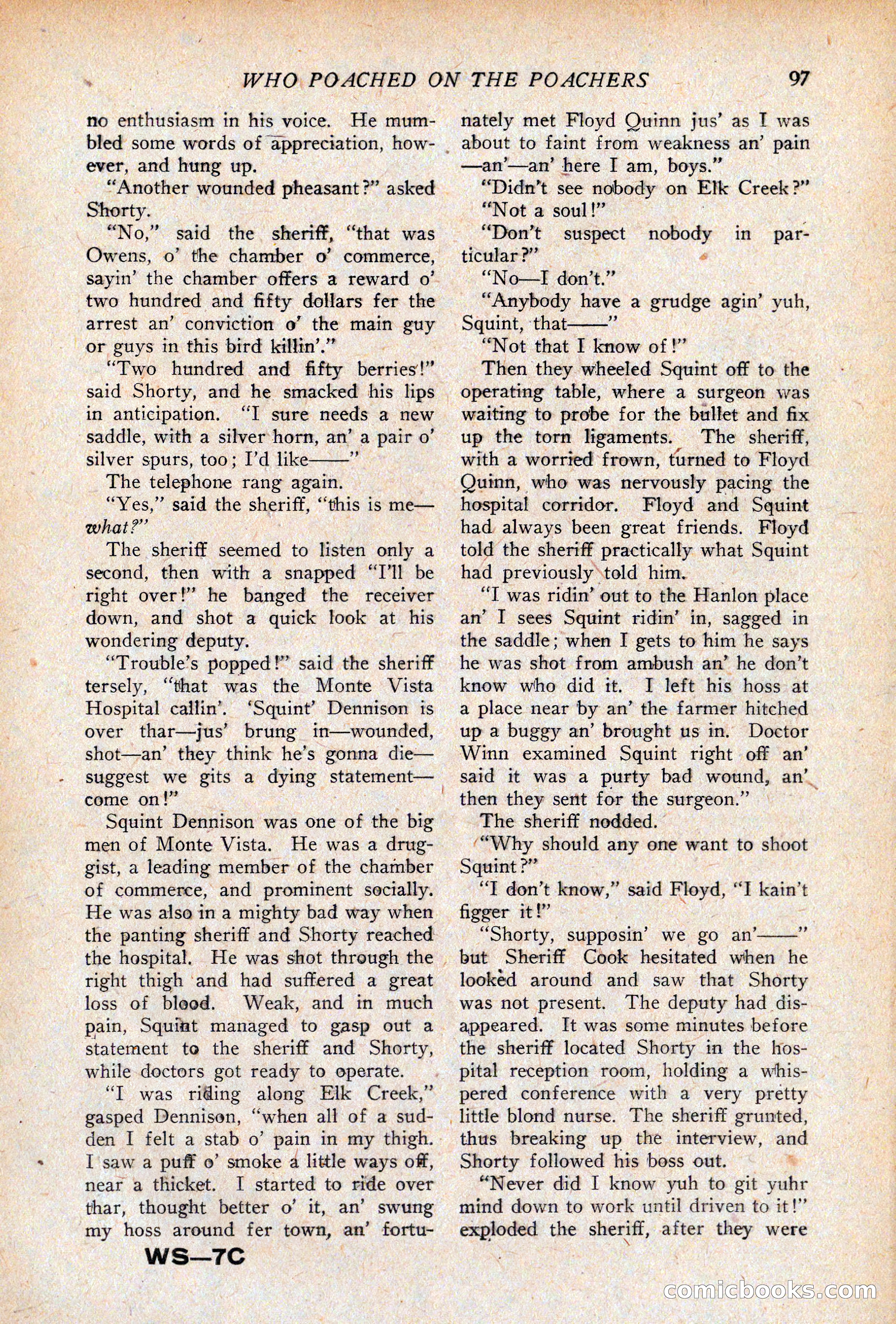 Western Story Magazine, April 14, 1928 — page 99 of 148