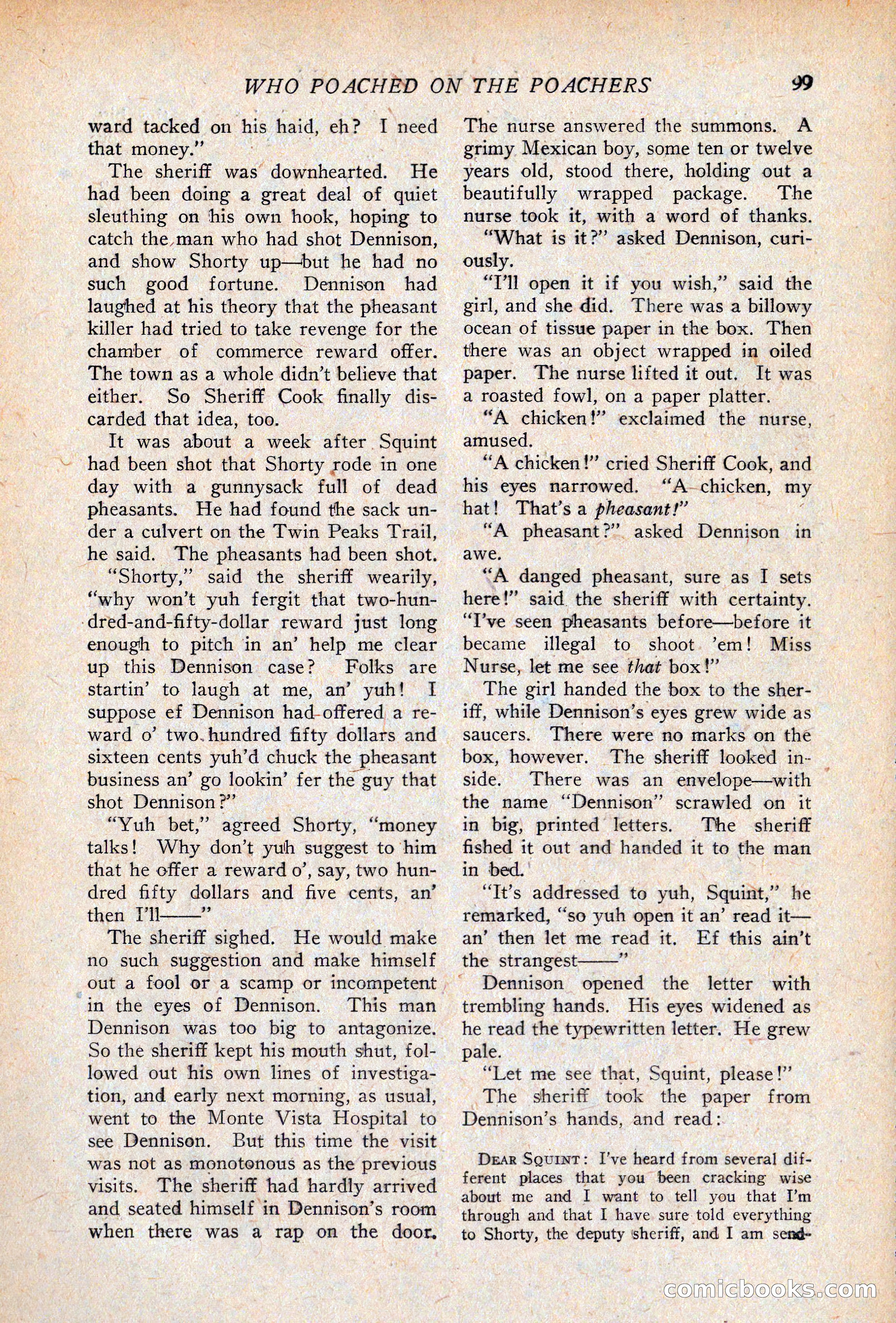 Western Story Magazine, April 14, 1928 — page 101 of 148