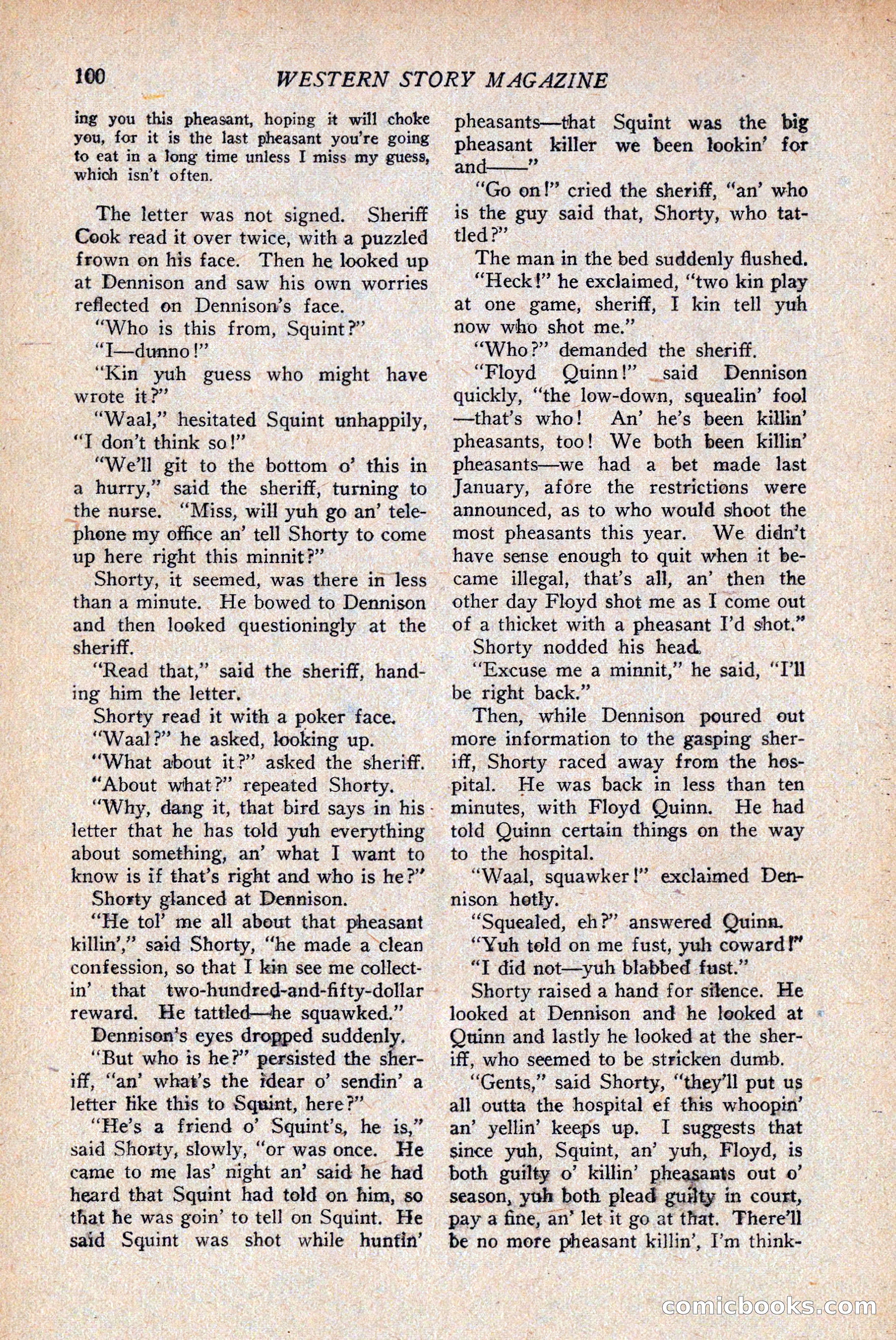 Western Story Magazine, April 14, 1928 — page 102 of 148