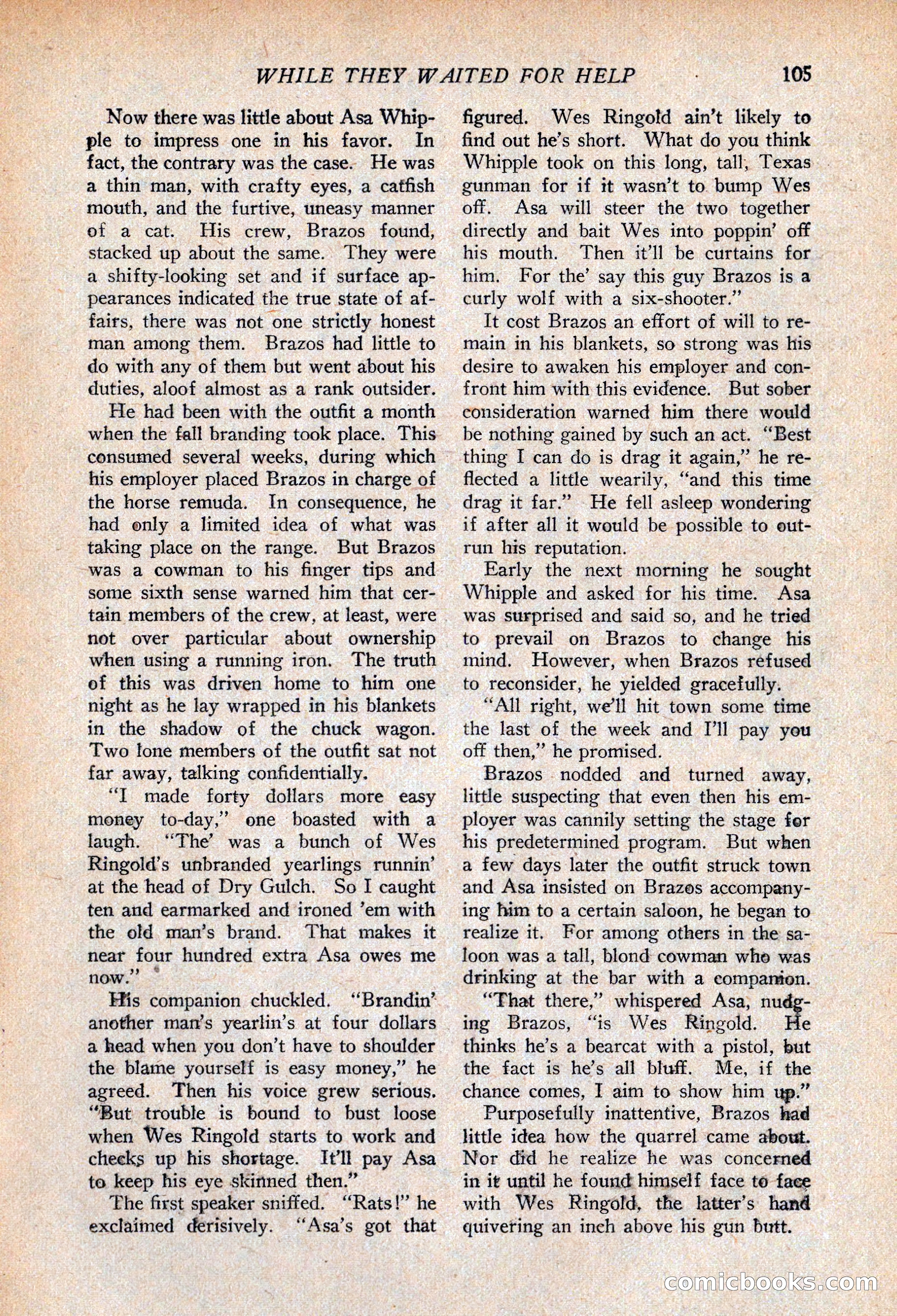 Western Story Magazine, April 14, 1928 — page 107 of 148