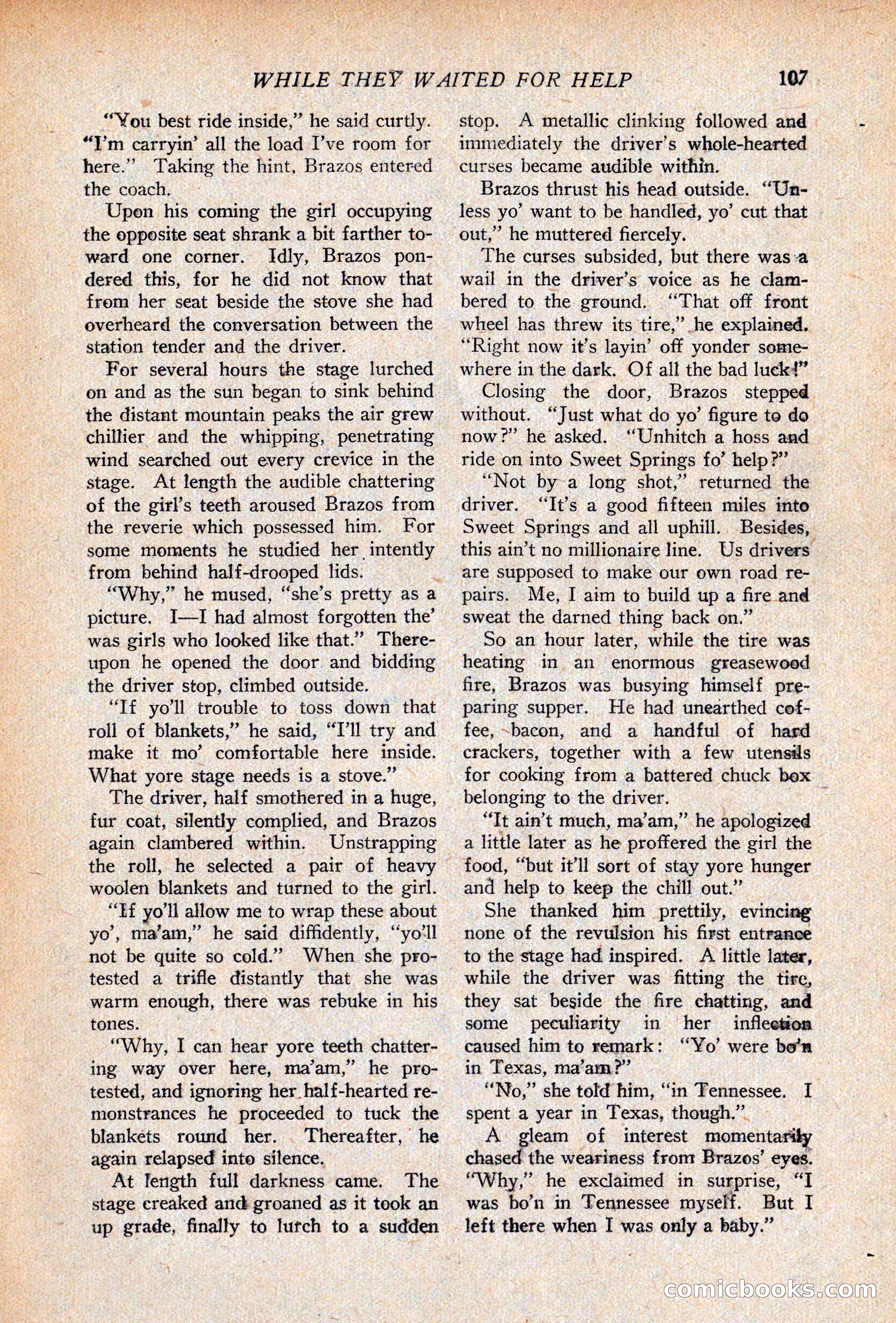 Western Story Magazine, April 14, 1928 — page 109 of 148