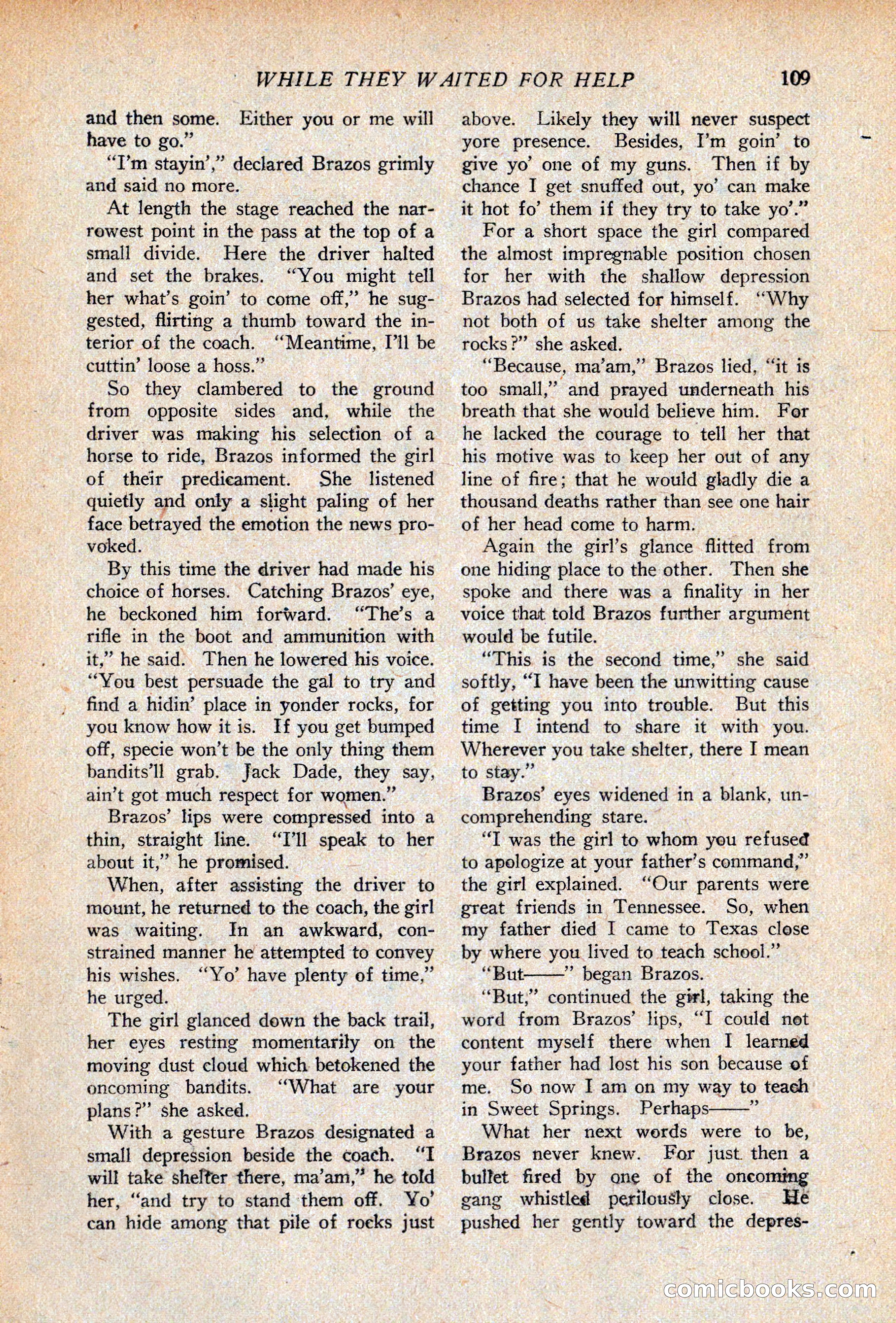 Western Story Magazine, April 14, 1928 — page 111 of 148