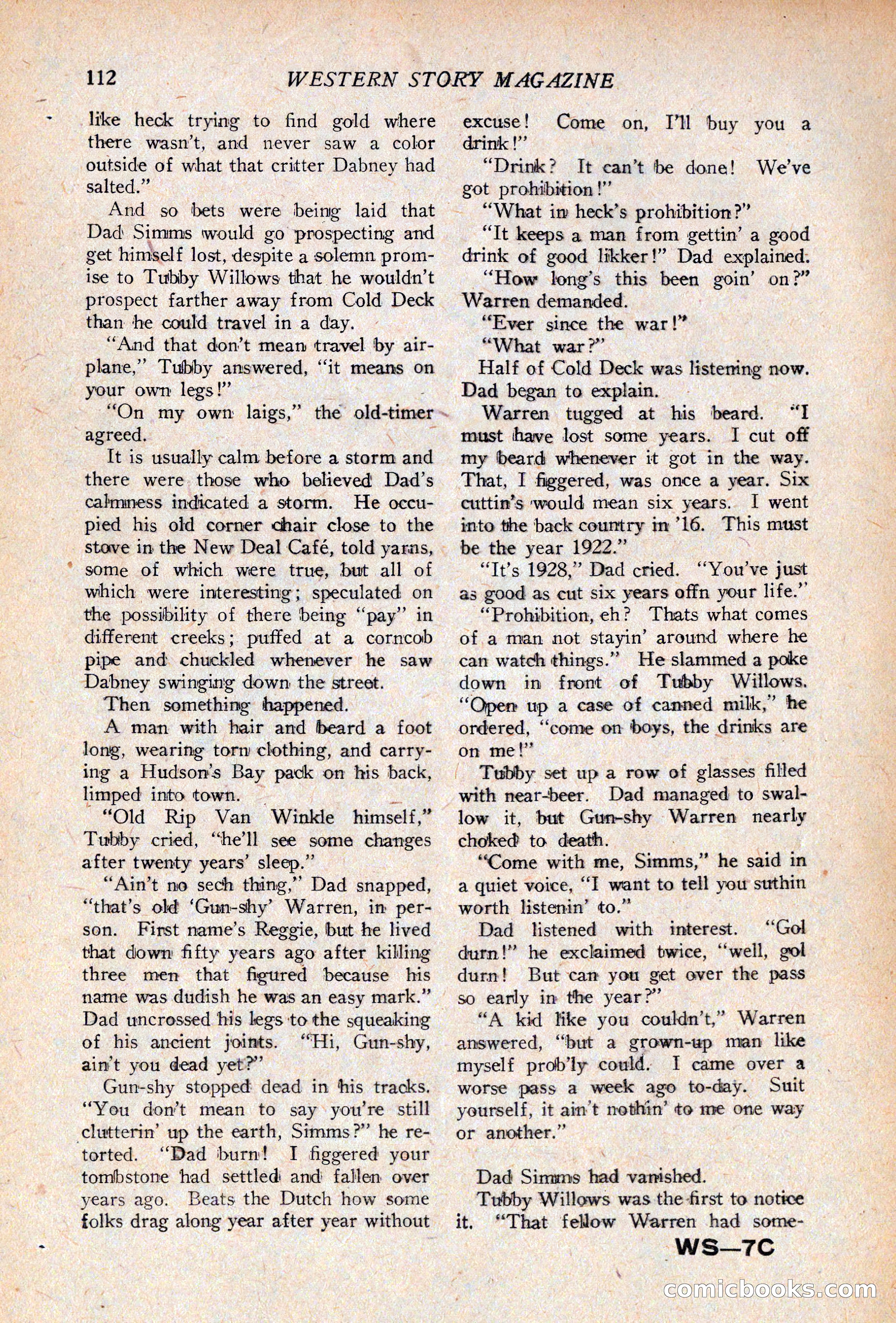 Western Story Magazine, April 14, 1928 — page 114 of 148