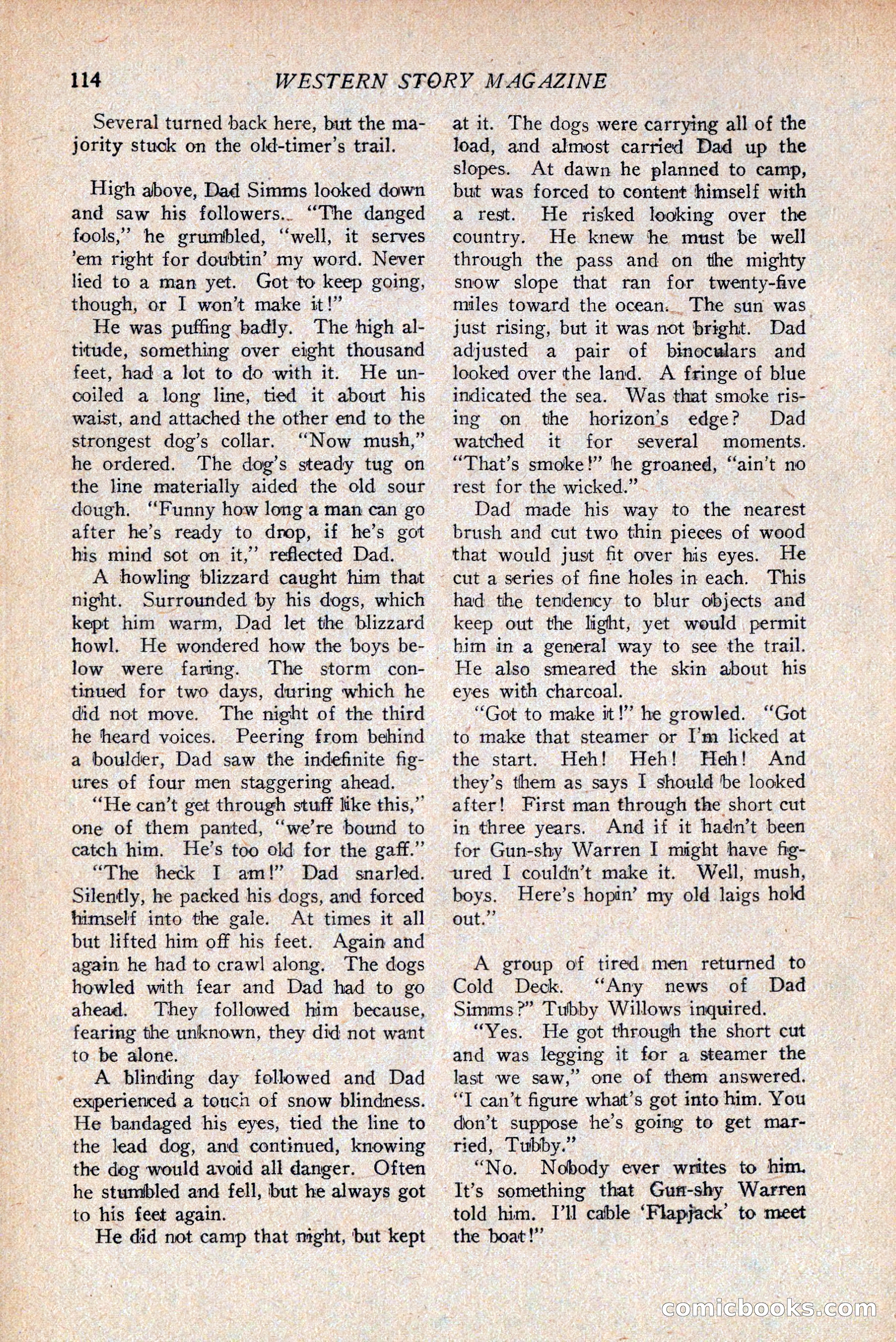 Western Story Magazine, April 14, 1928 — page 116 of 148