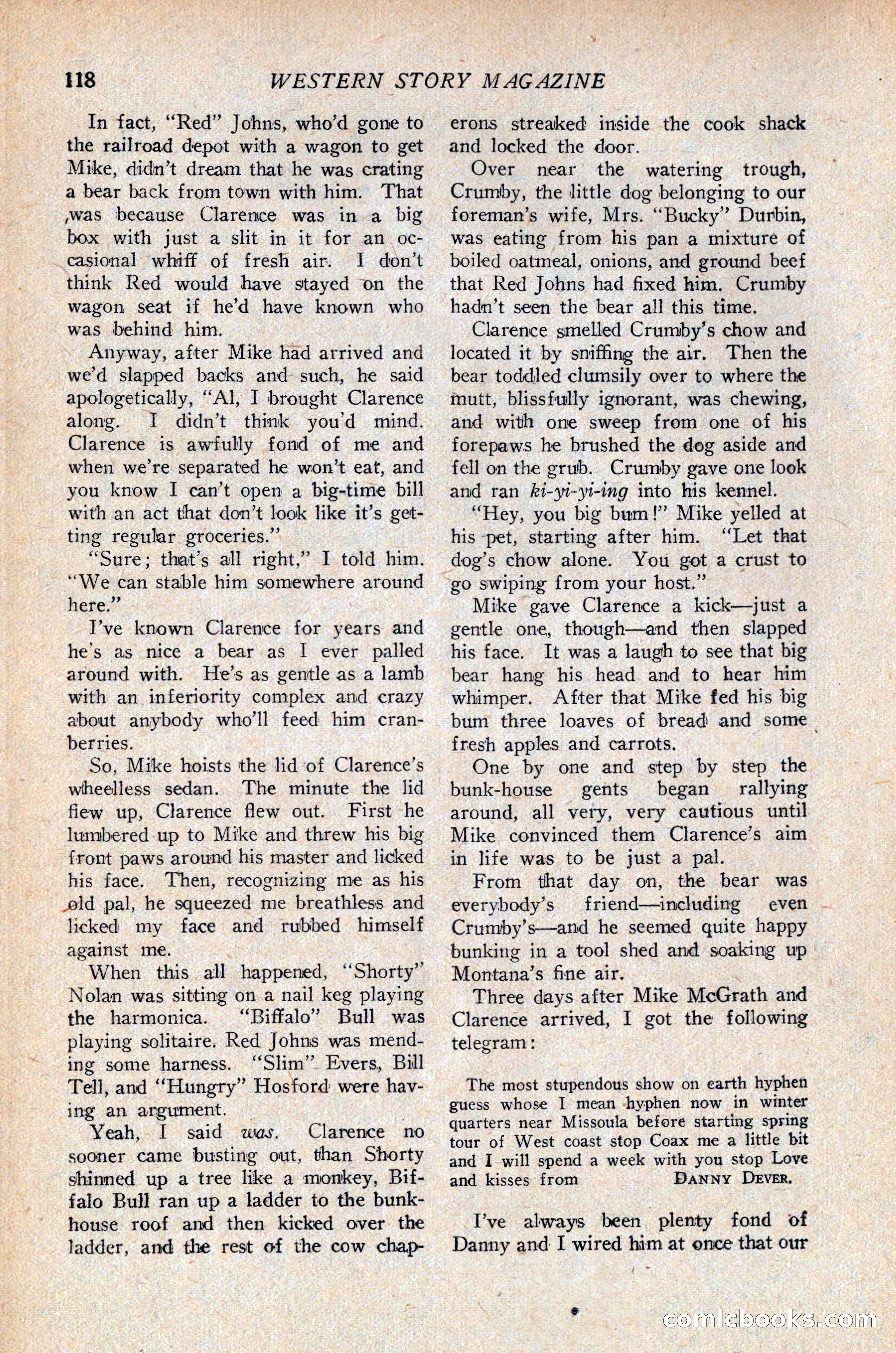 Western Story Magazine, April 14, 1928 — page 120 of 148