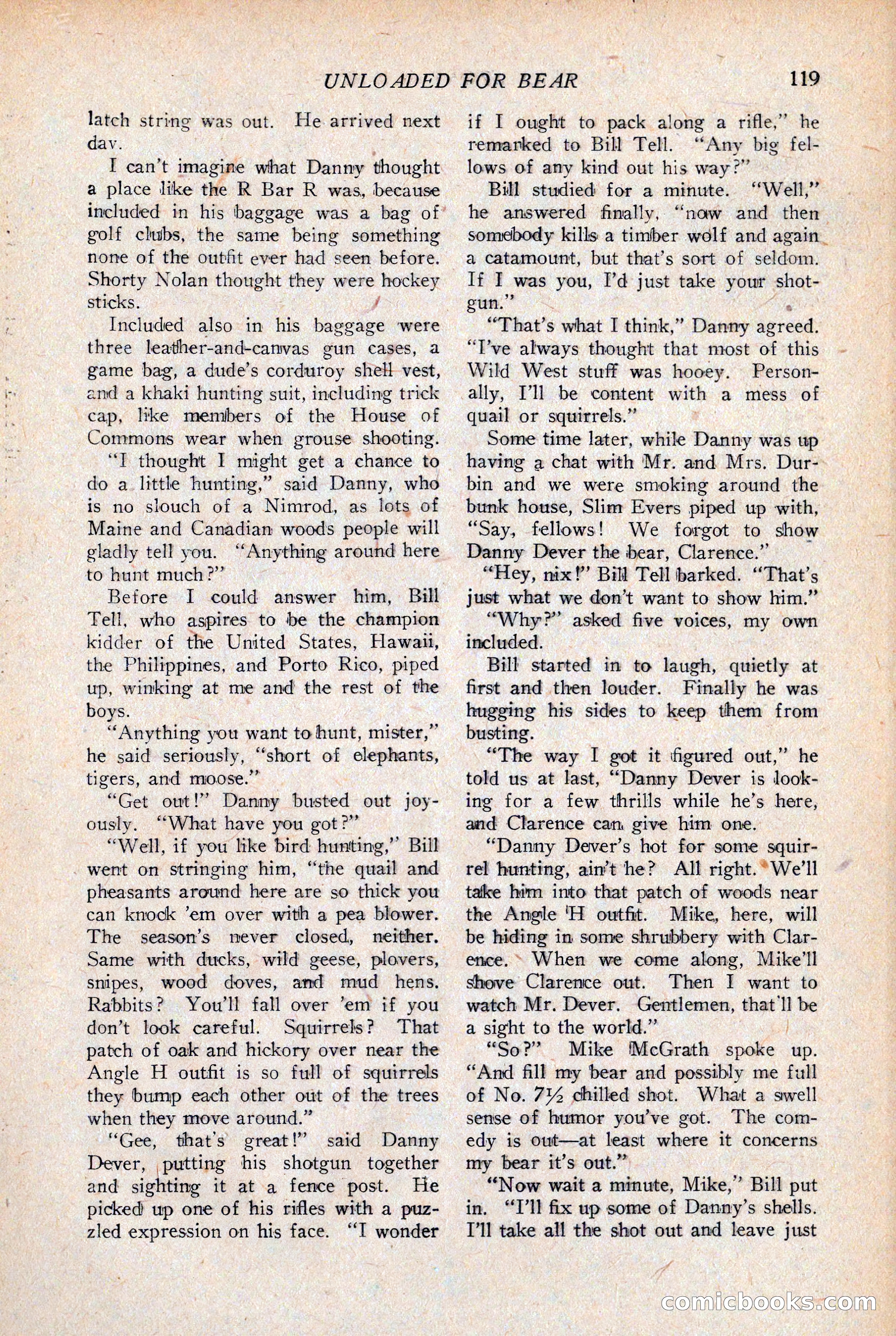 Western Story Magazine, April 14, 1928 — page 121 of 148