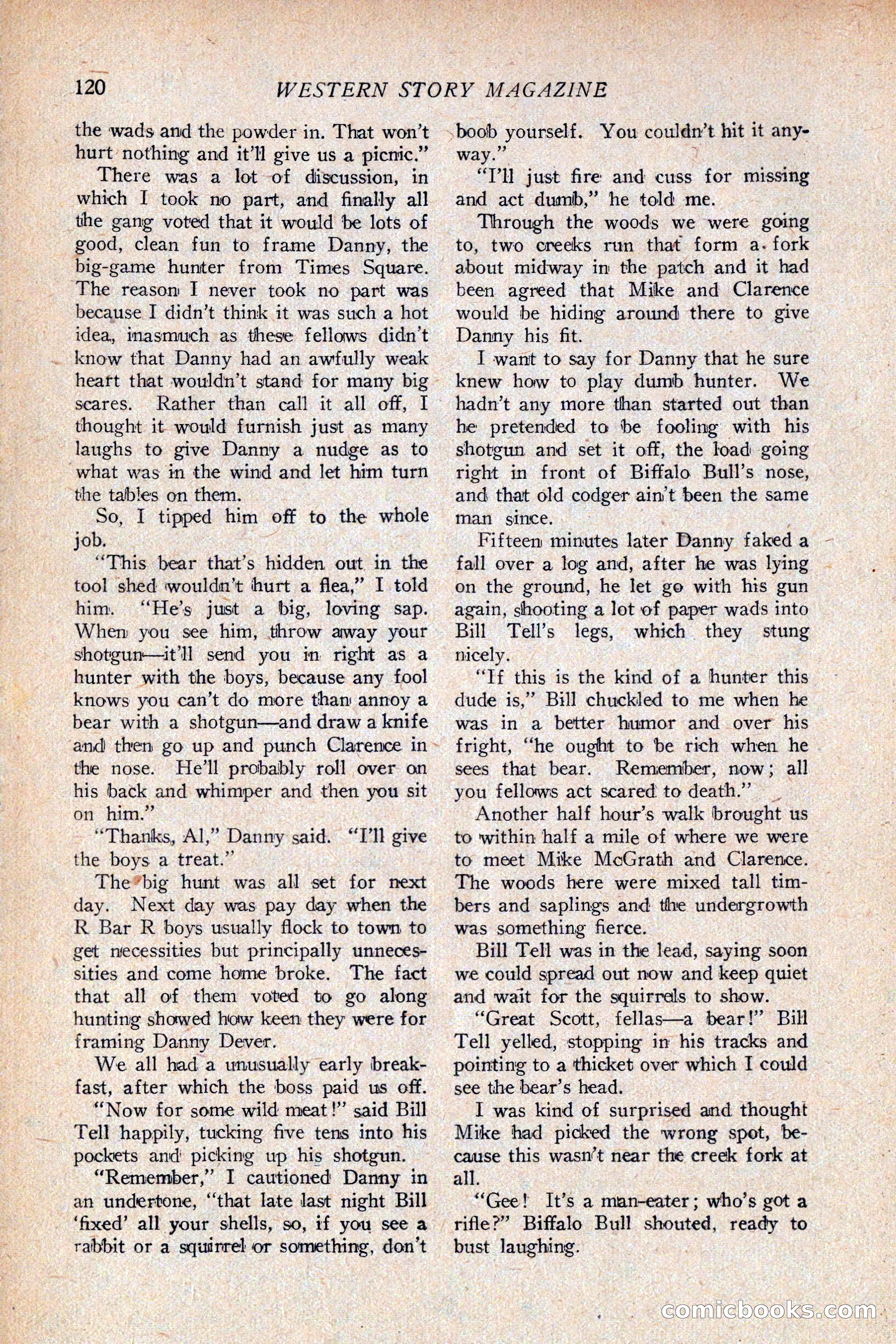 Western Story Magazine, April 14, 1928 — page 122 of 148