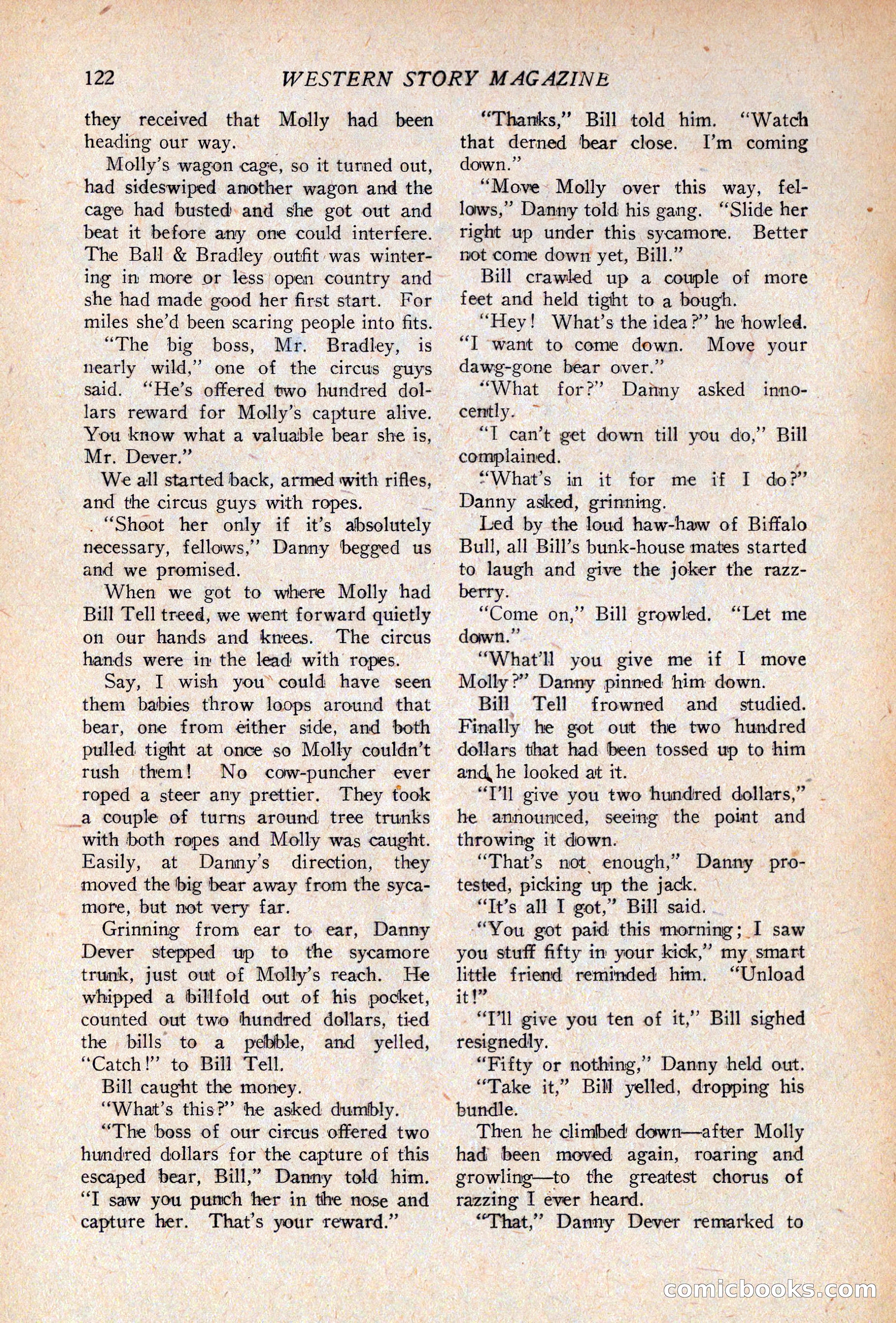 Western Story Magazine, April 14, 1928 — page 124 of 148