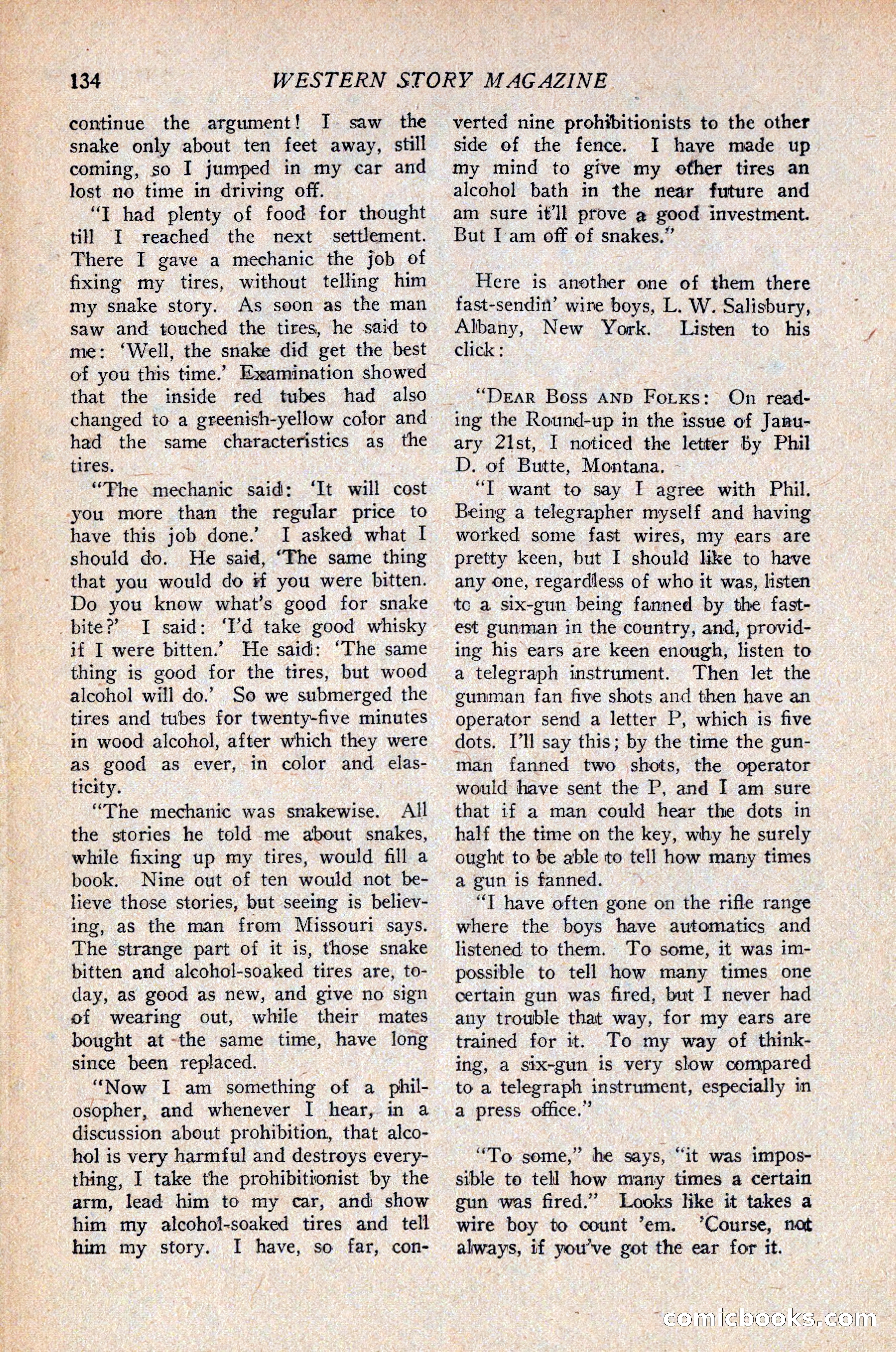 Western Story Magazine, April 14, 1928 — page 136 of 148