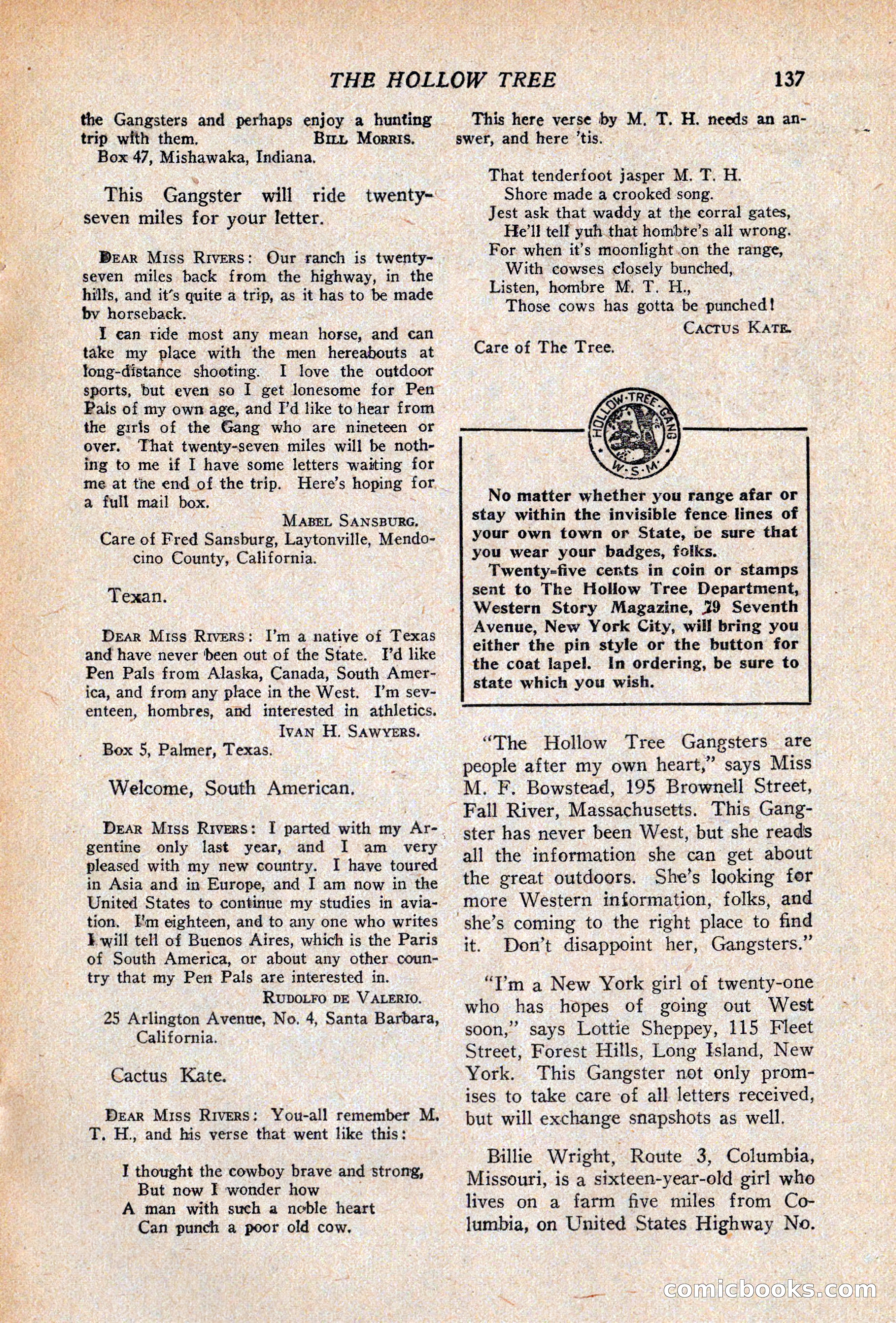 Western Story Magazine, April 14, 1928 — page 139 of 148
