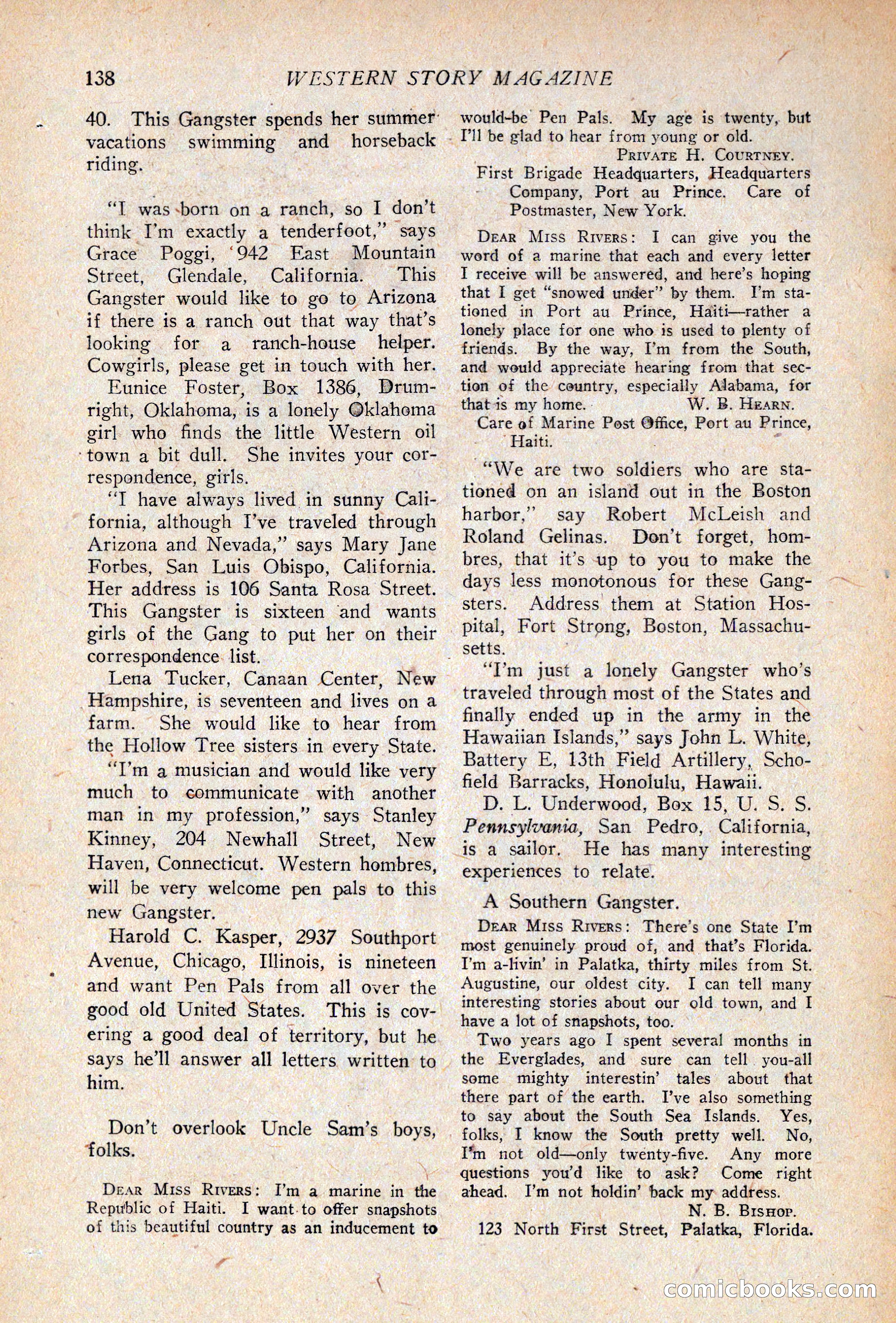 Western Story Magazine, April 14, 1928 — page 140 of 148