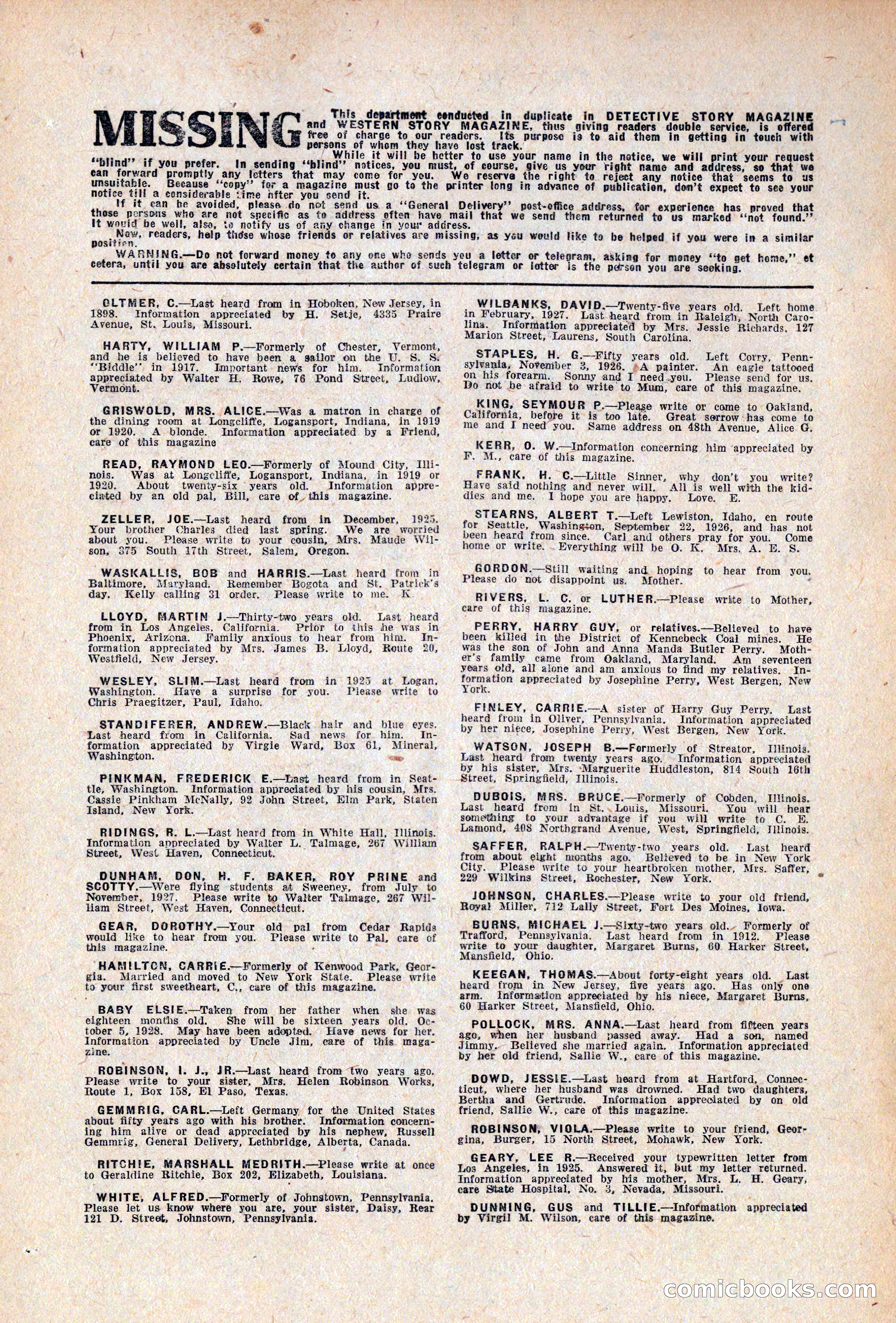 Western Story Magazine, April 14, 1928 — page 144 of 148