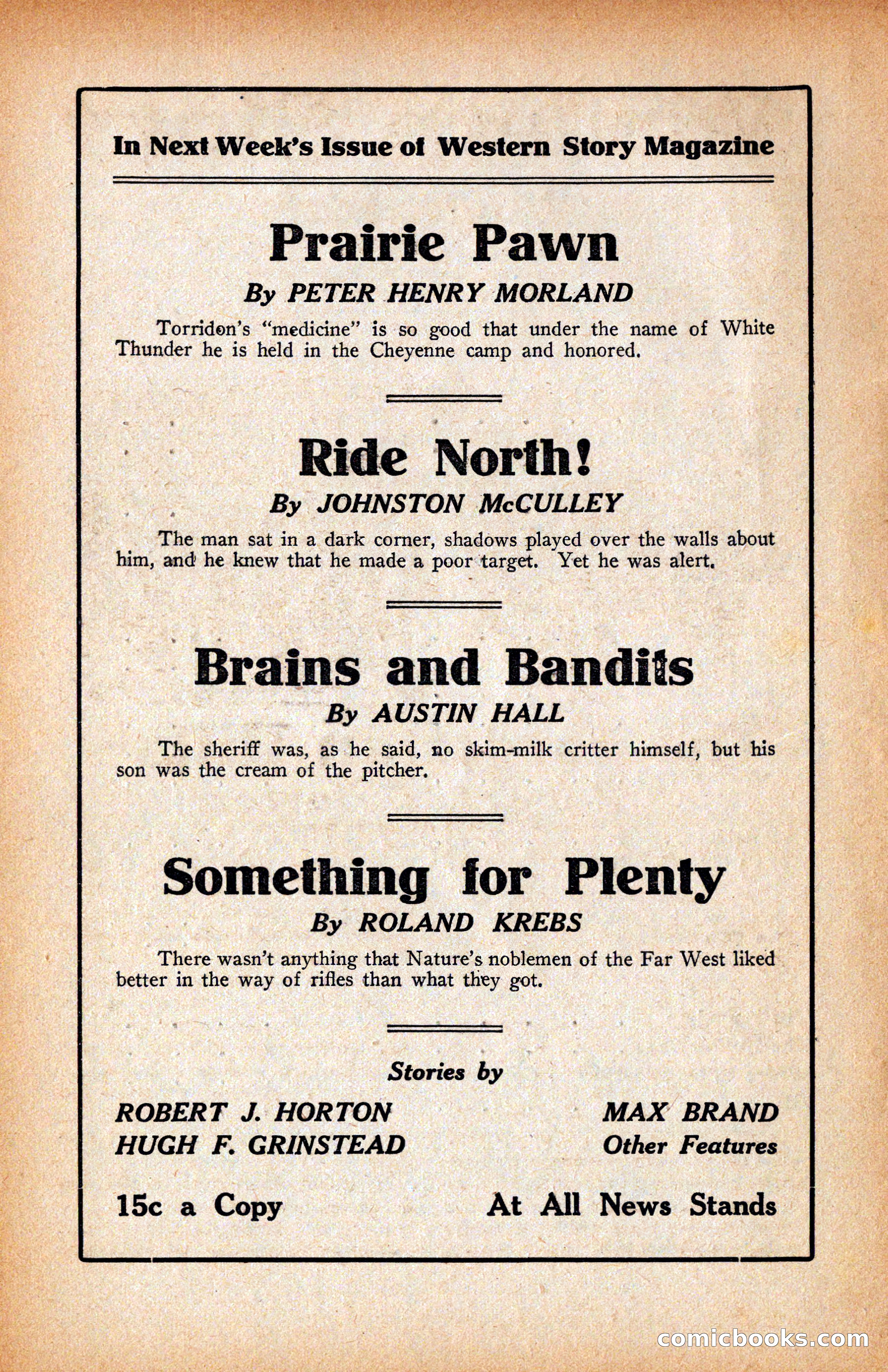 Western Story Magazine, June 9, 1928 — page 4 of 148
