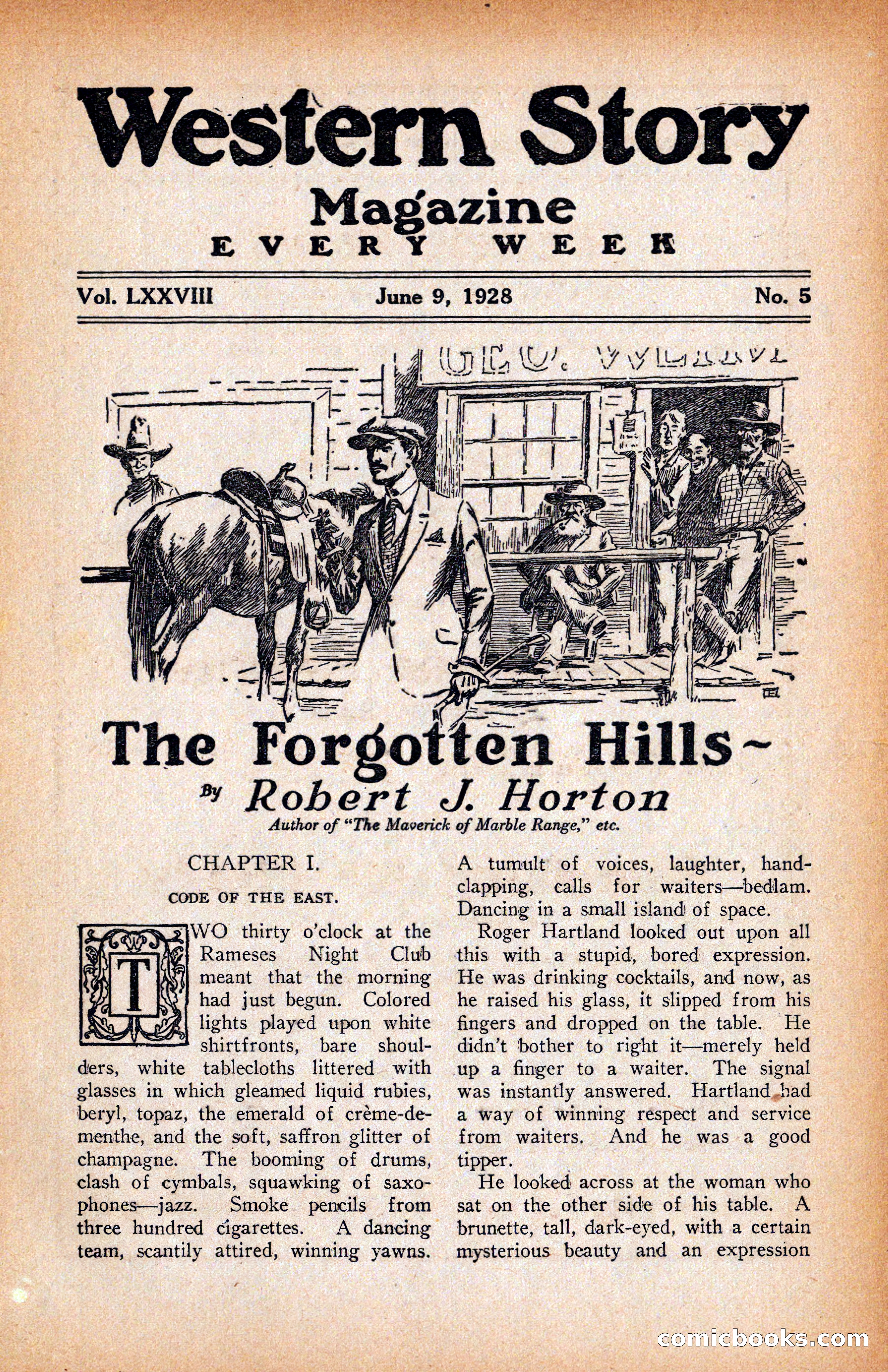 Western Story Magazine, June 9, 1928 — page 5 of 148