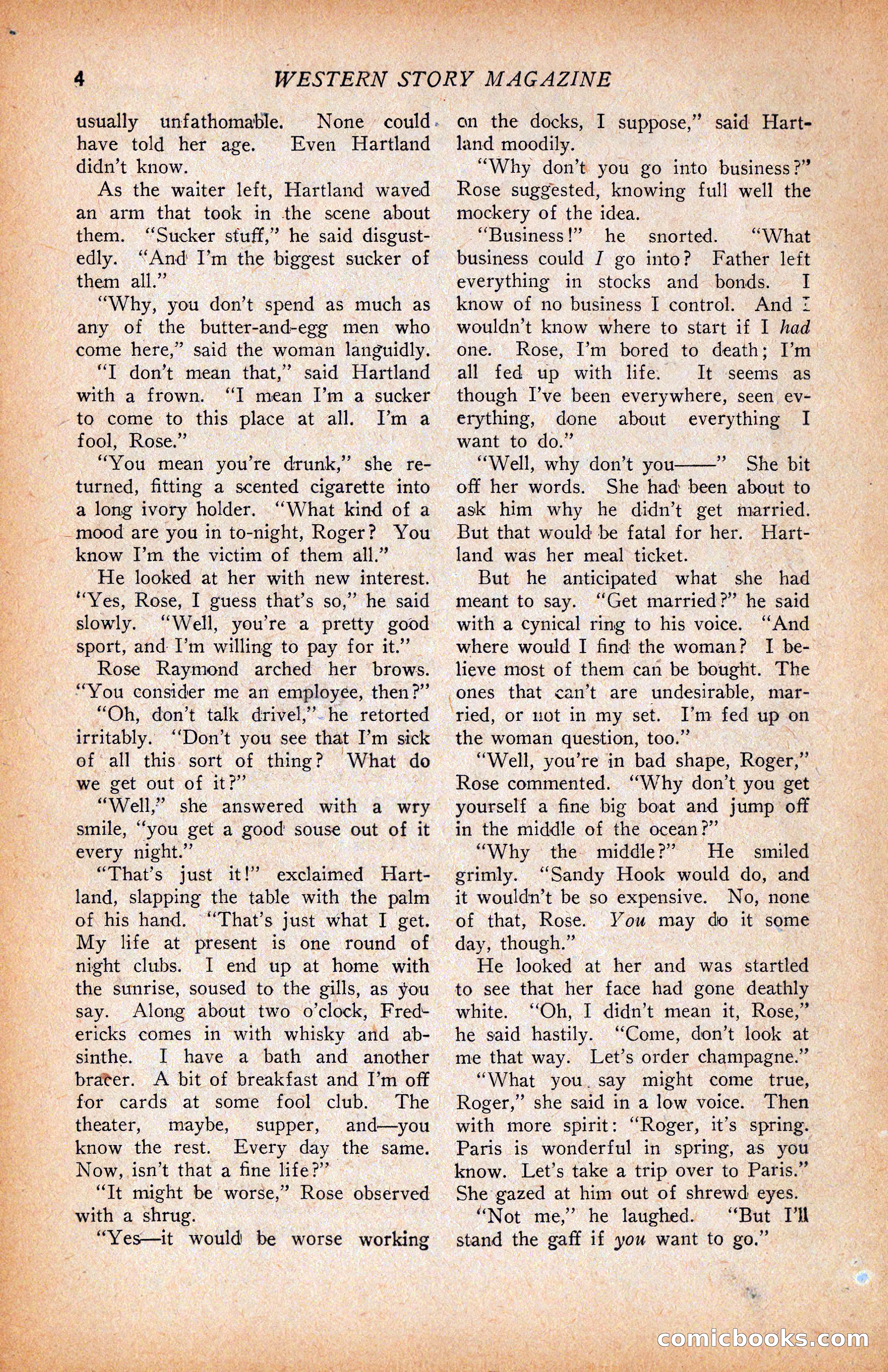 Western Story Magazine, June 9, 1928 — page 6 of 148