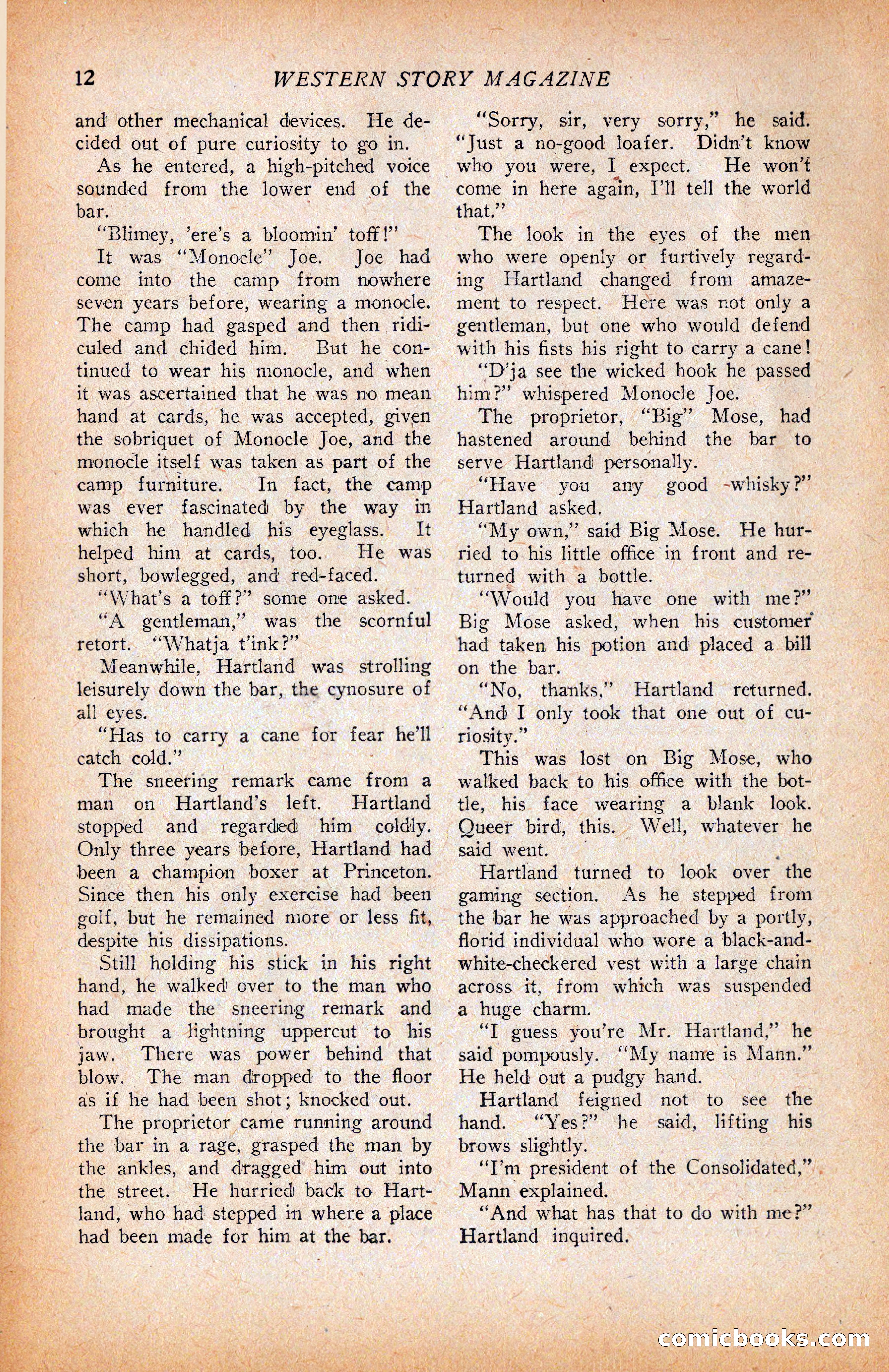 Western Story Magazine, June 9, 1928 — page 14 of 148