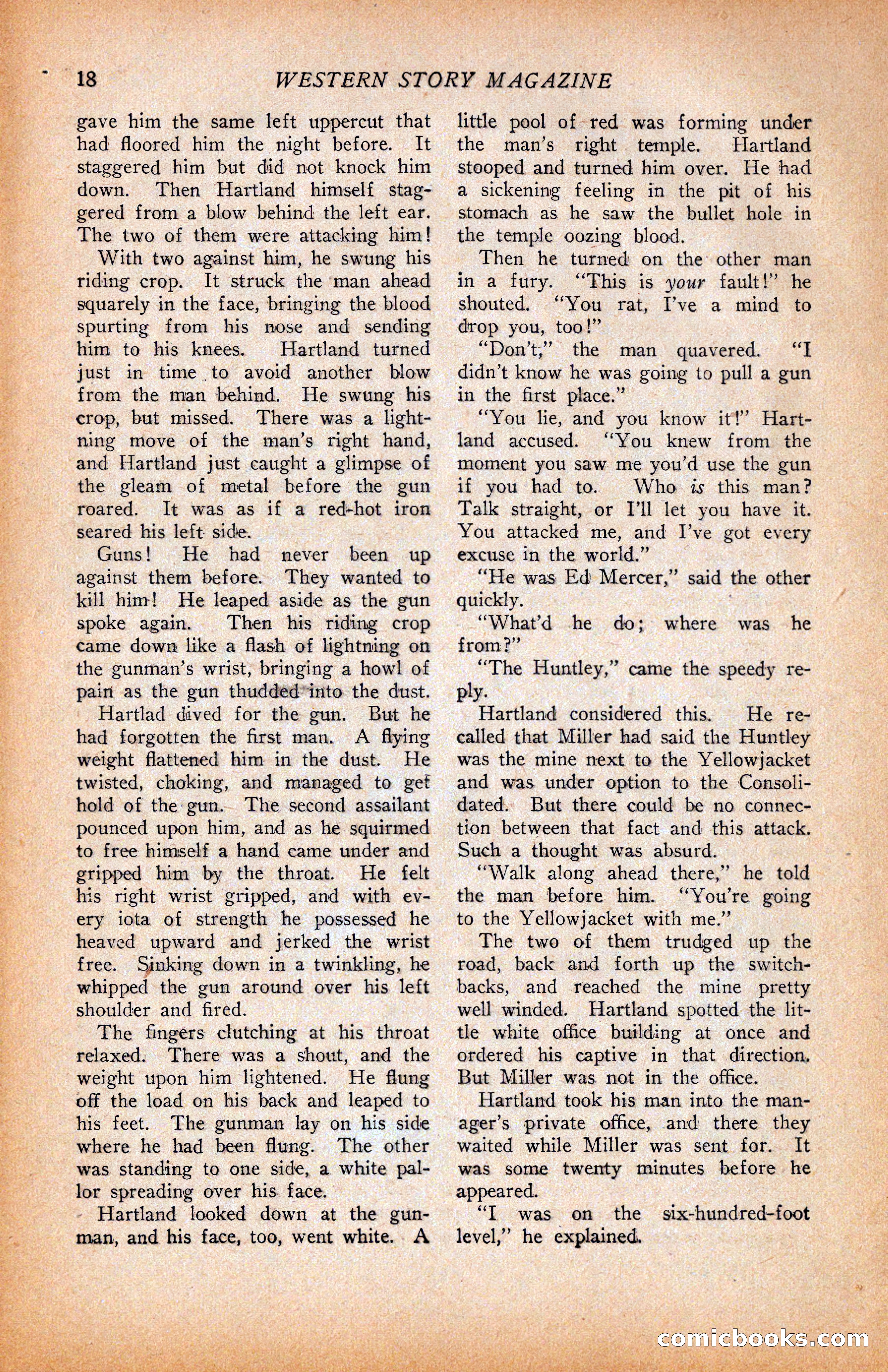 Western Story Magazine, June 9, 1928 — page 20 of 148