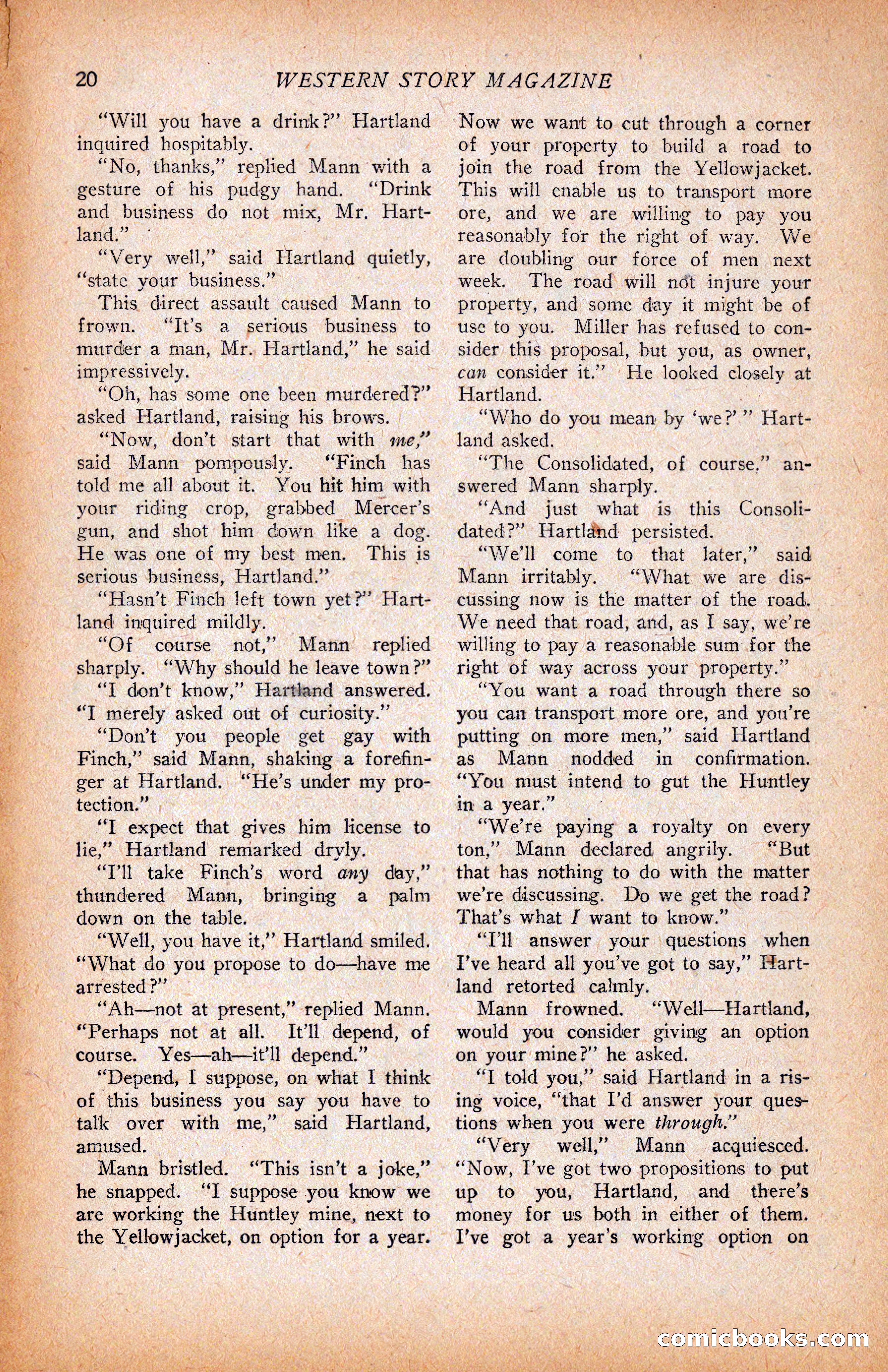 Western Story Magazine, June 9, 1928 — page 22 of 148