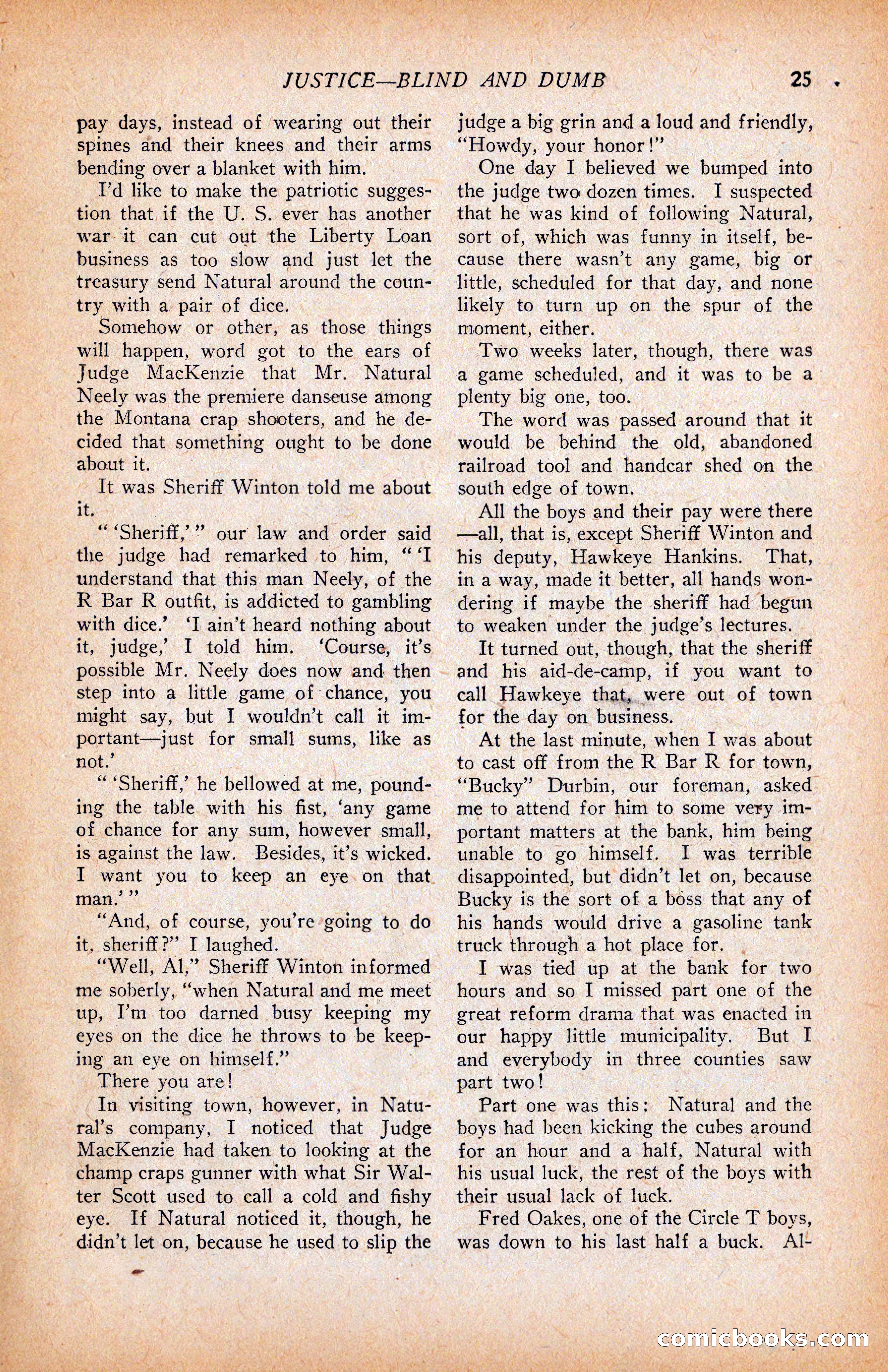 Western Story Magazine, June 9, 1928 — page 27 of 148