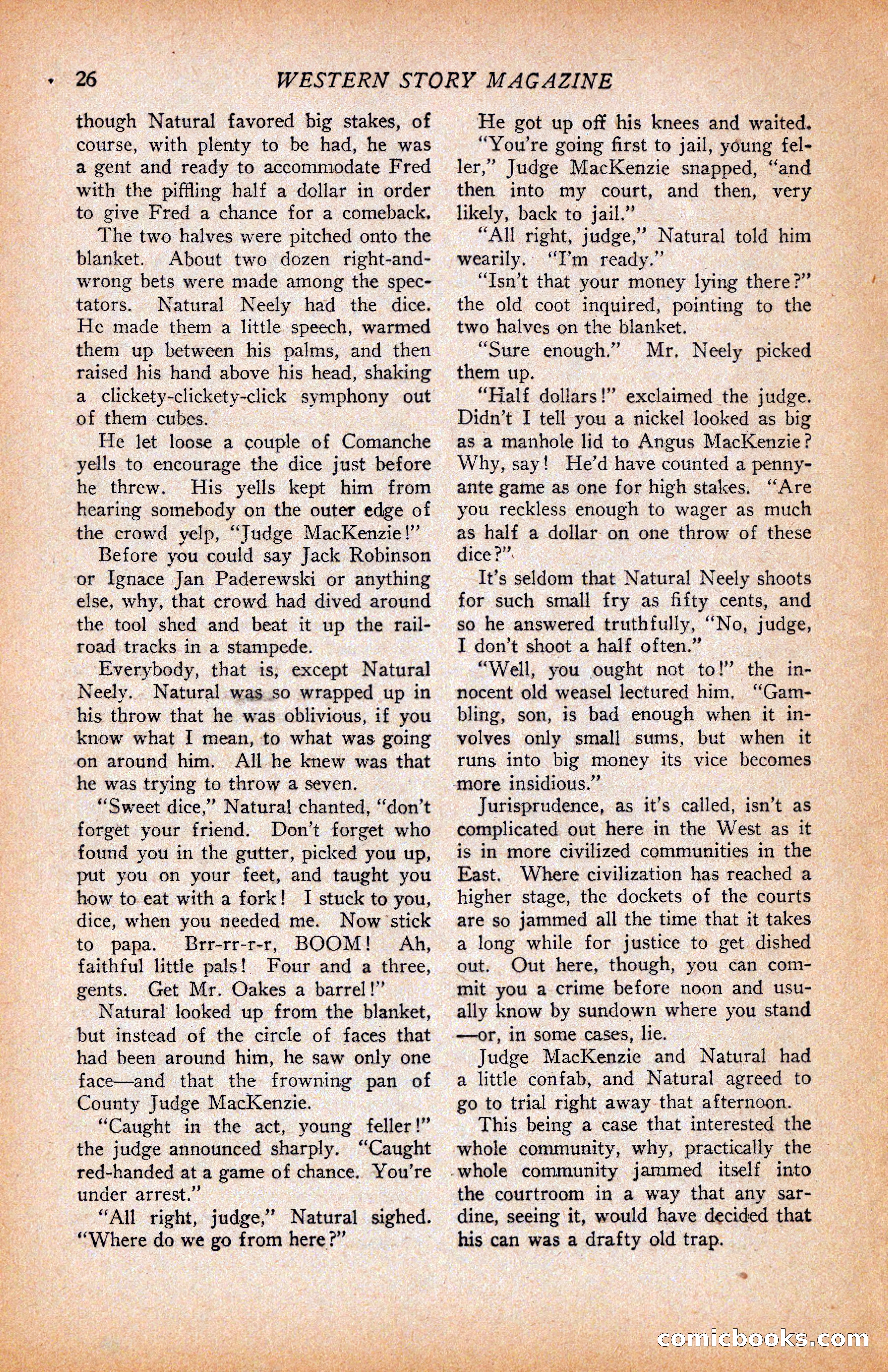 Western Story Magazine, June 9, 1928 — page 28 of 148