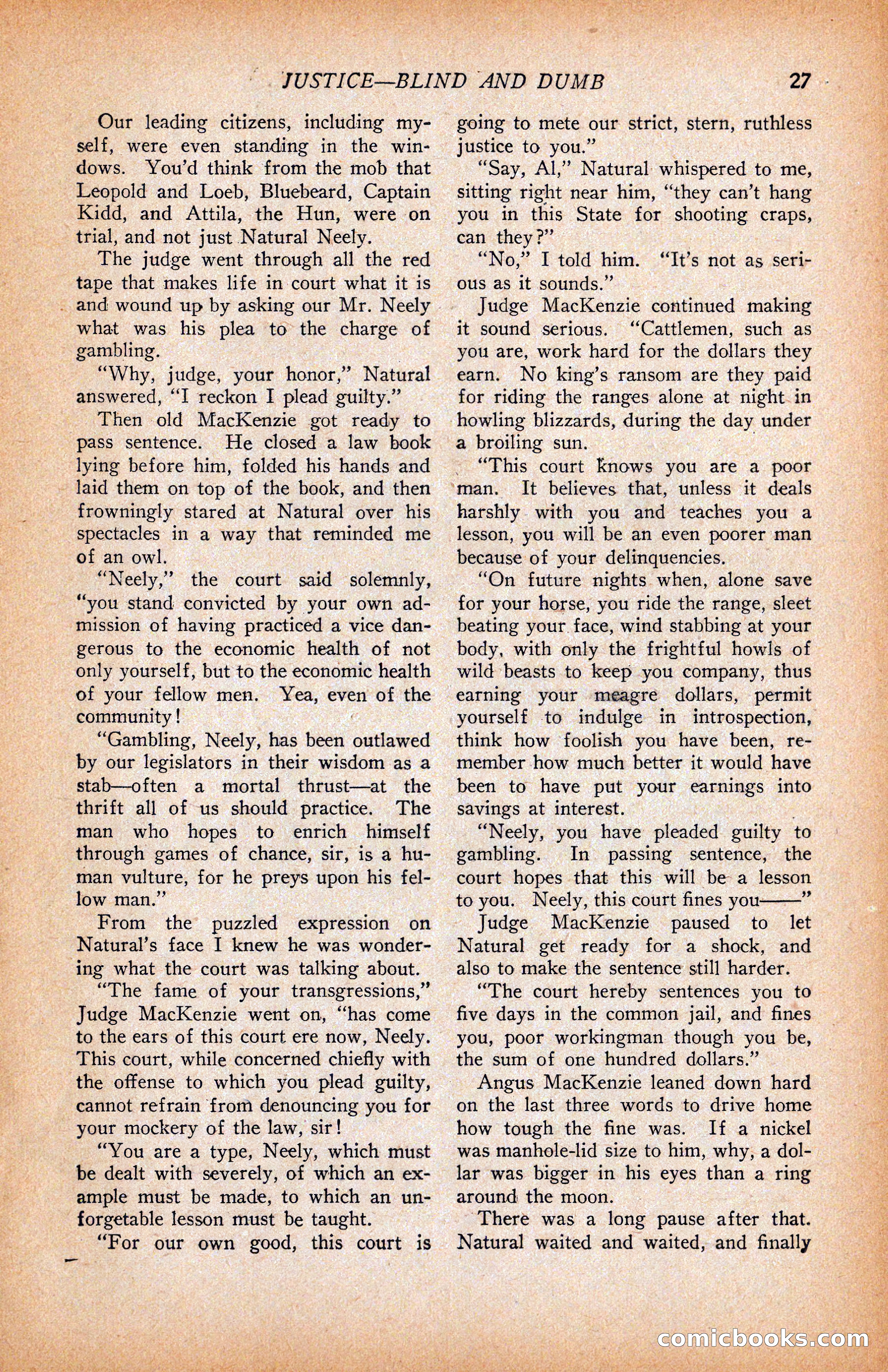 Western Story Magazine, June 9, 1928 — page 29 of 148