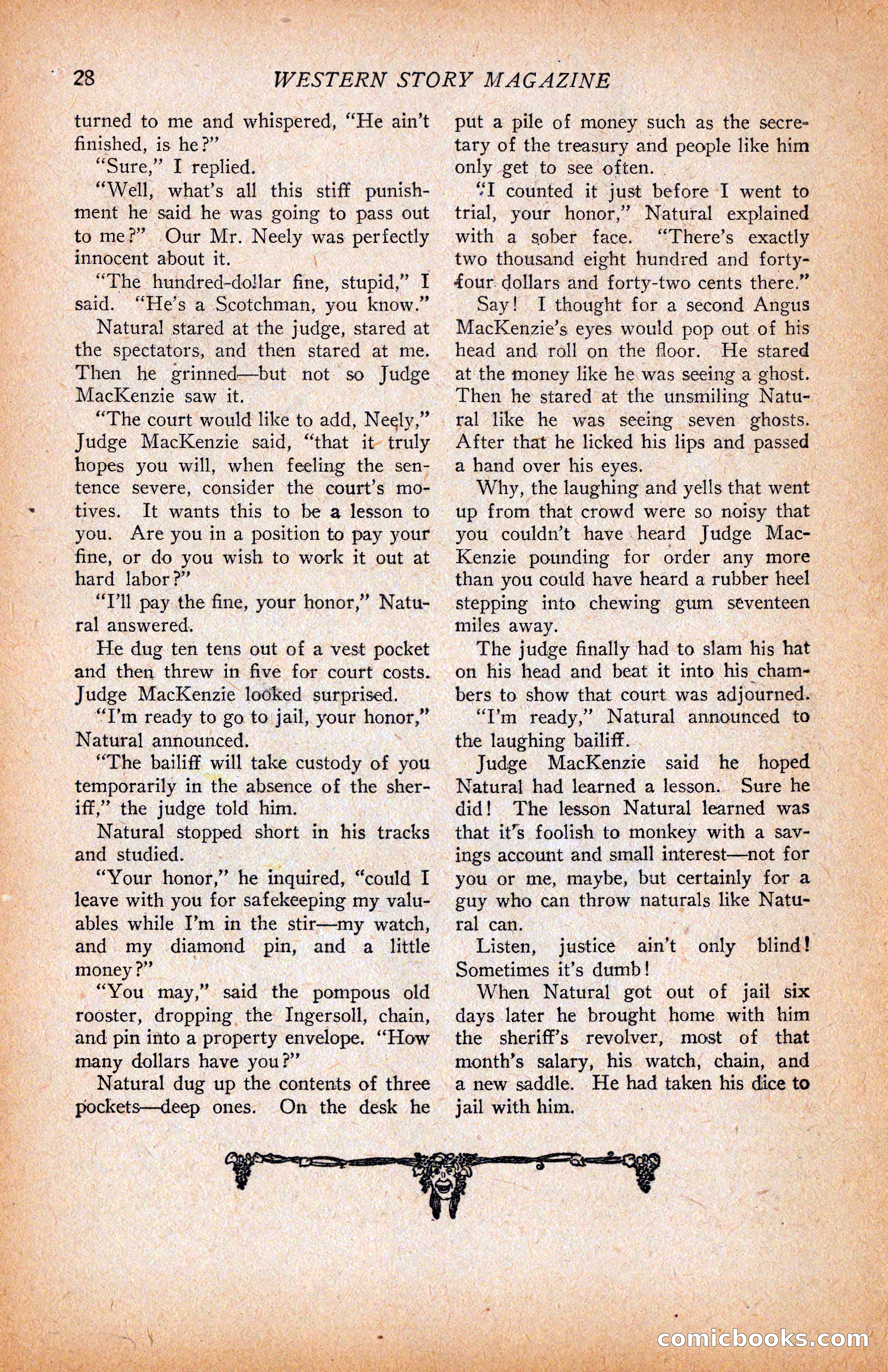 Western Story Magazine, June 9, 1928 — page 30 of 148