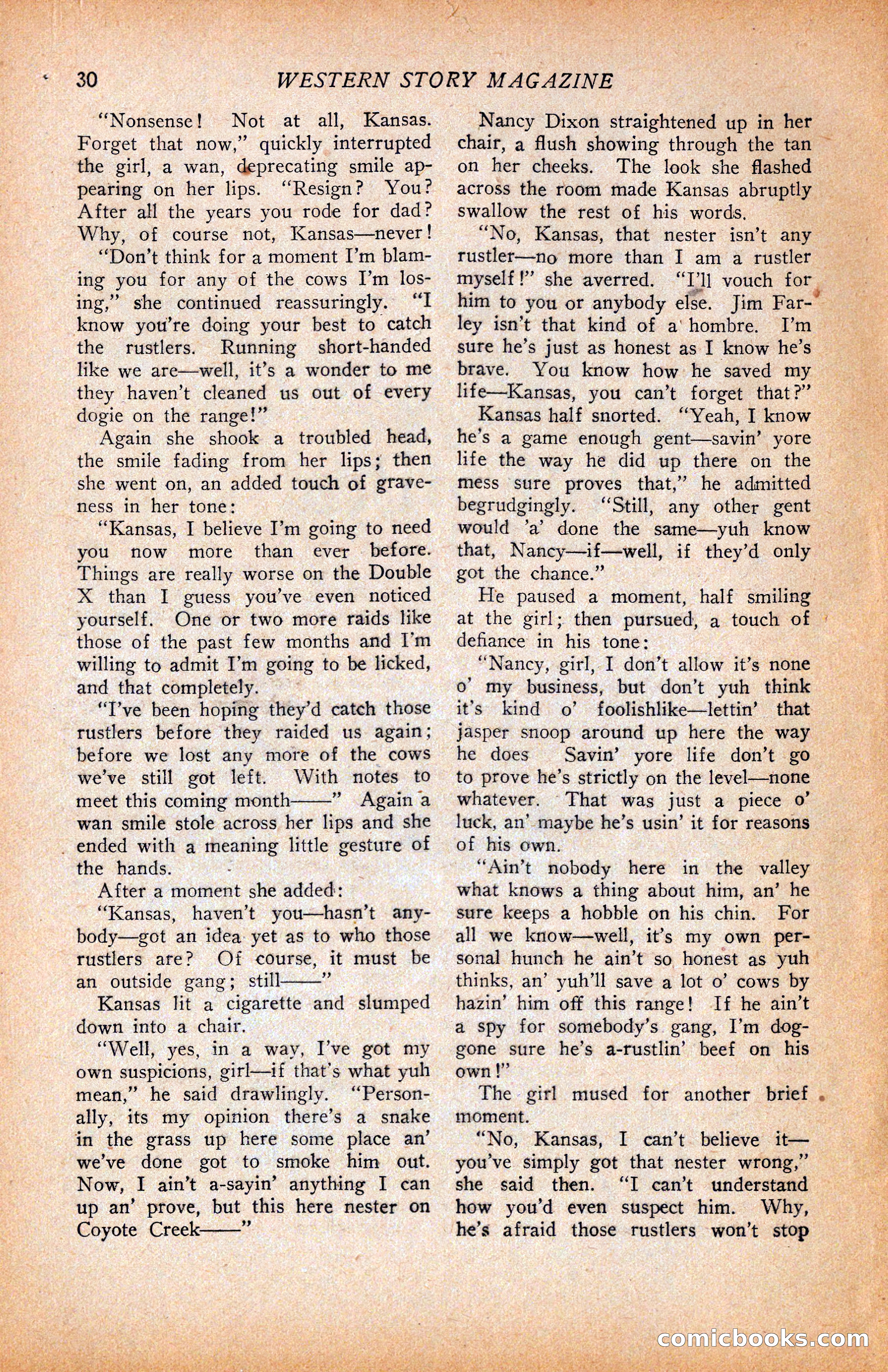 Western Story Magazine, June 9, 1928 — page 32 of 148