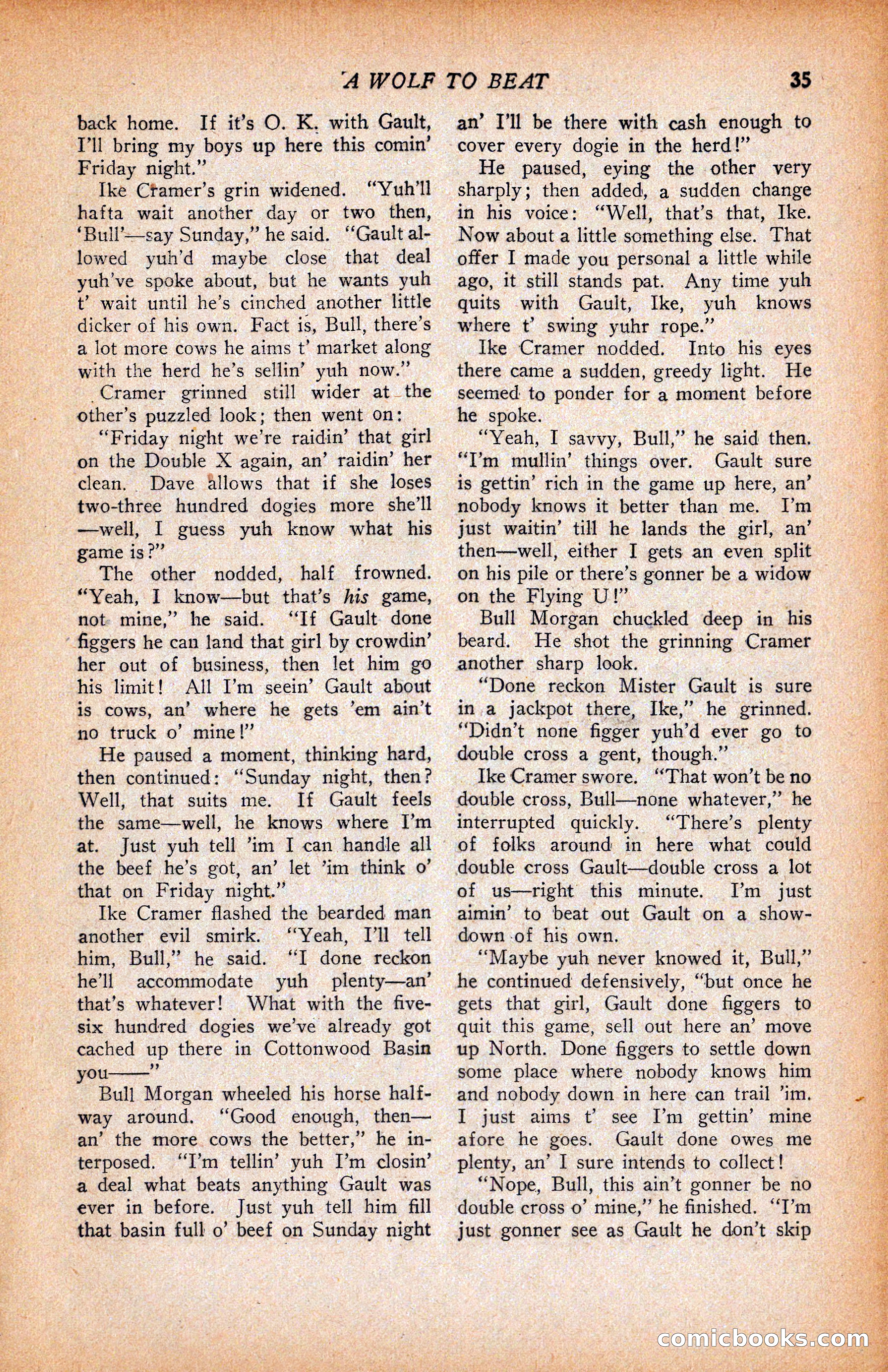 Western Story Magazine, June 9, 1928 — page 37 of 148