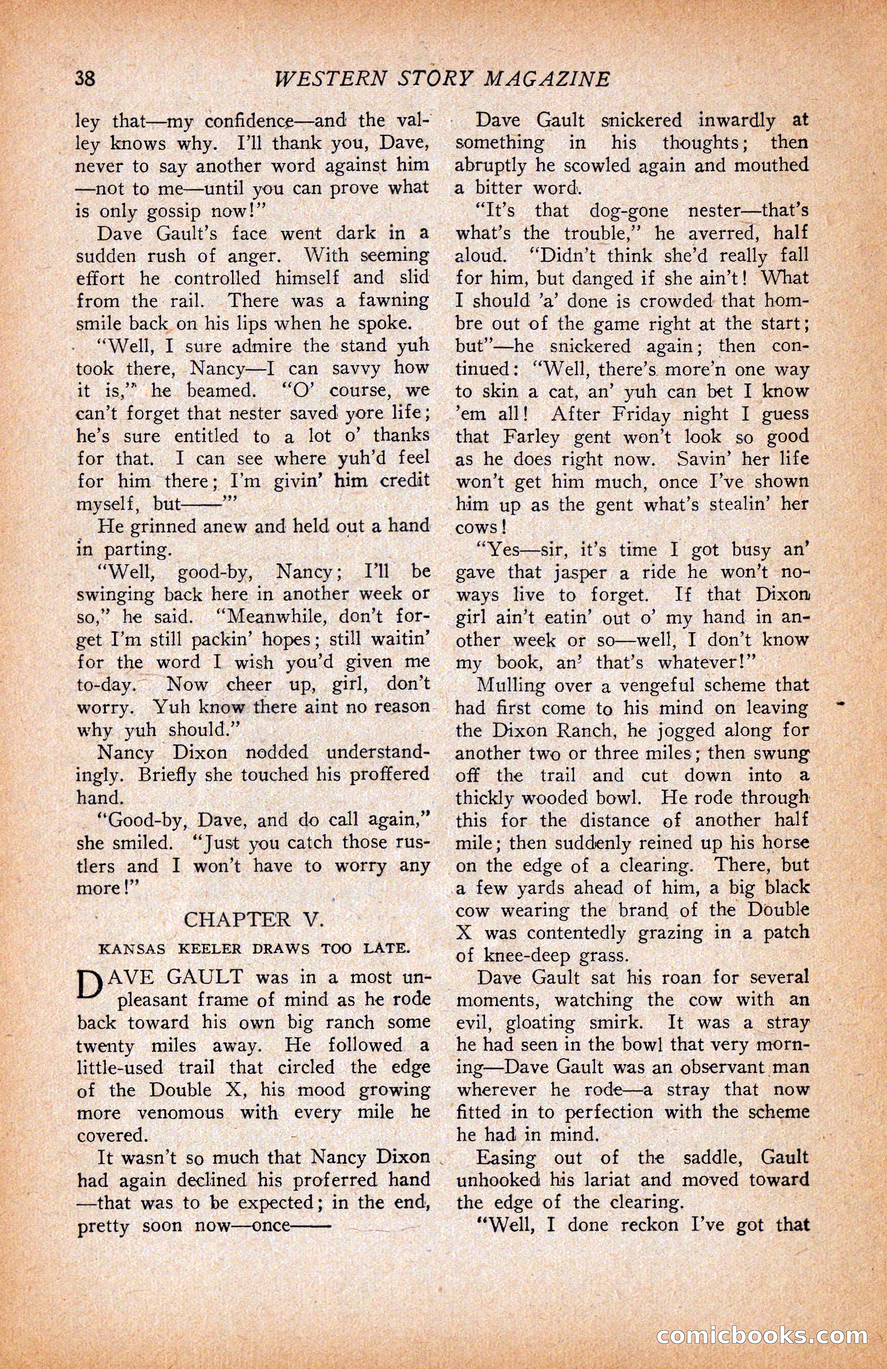 Western Story Magazine, June 9, 1928 — page 40 of 148