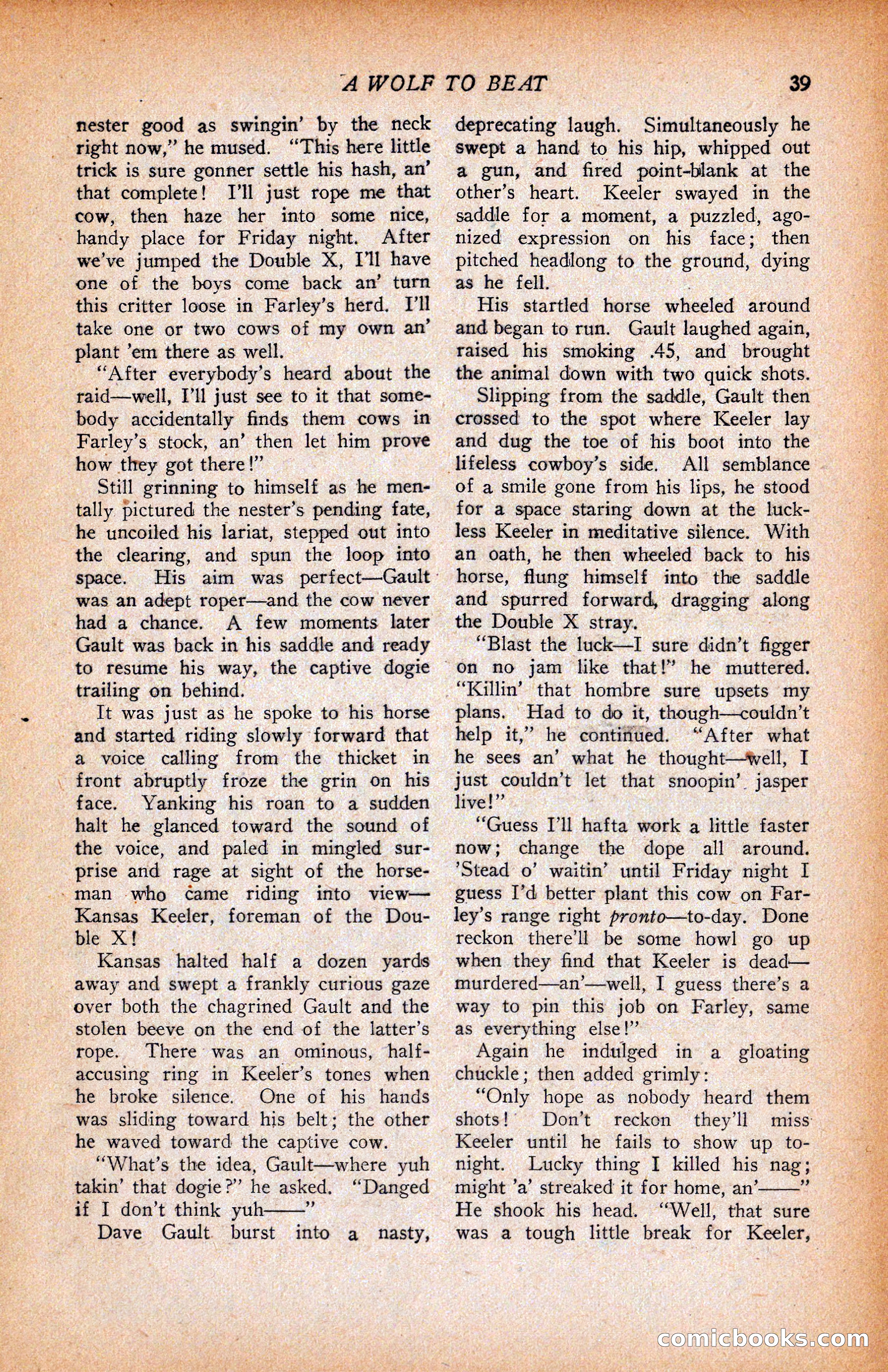 Western Story Magazine, June 9, 1928 — page 41 of 148