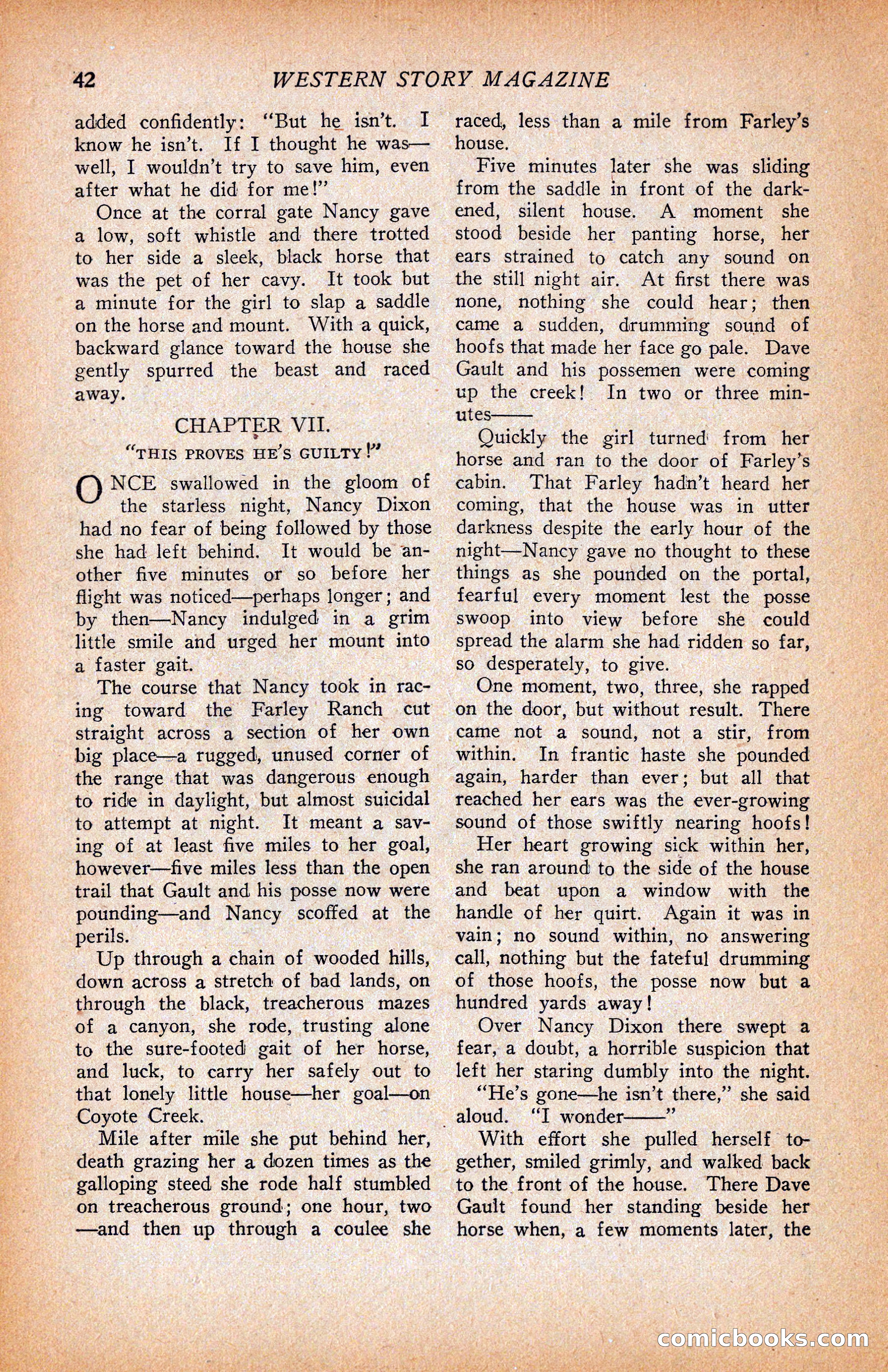 Western Story Magazine, June 9, 1928 — page 44 of 148