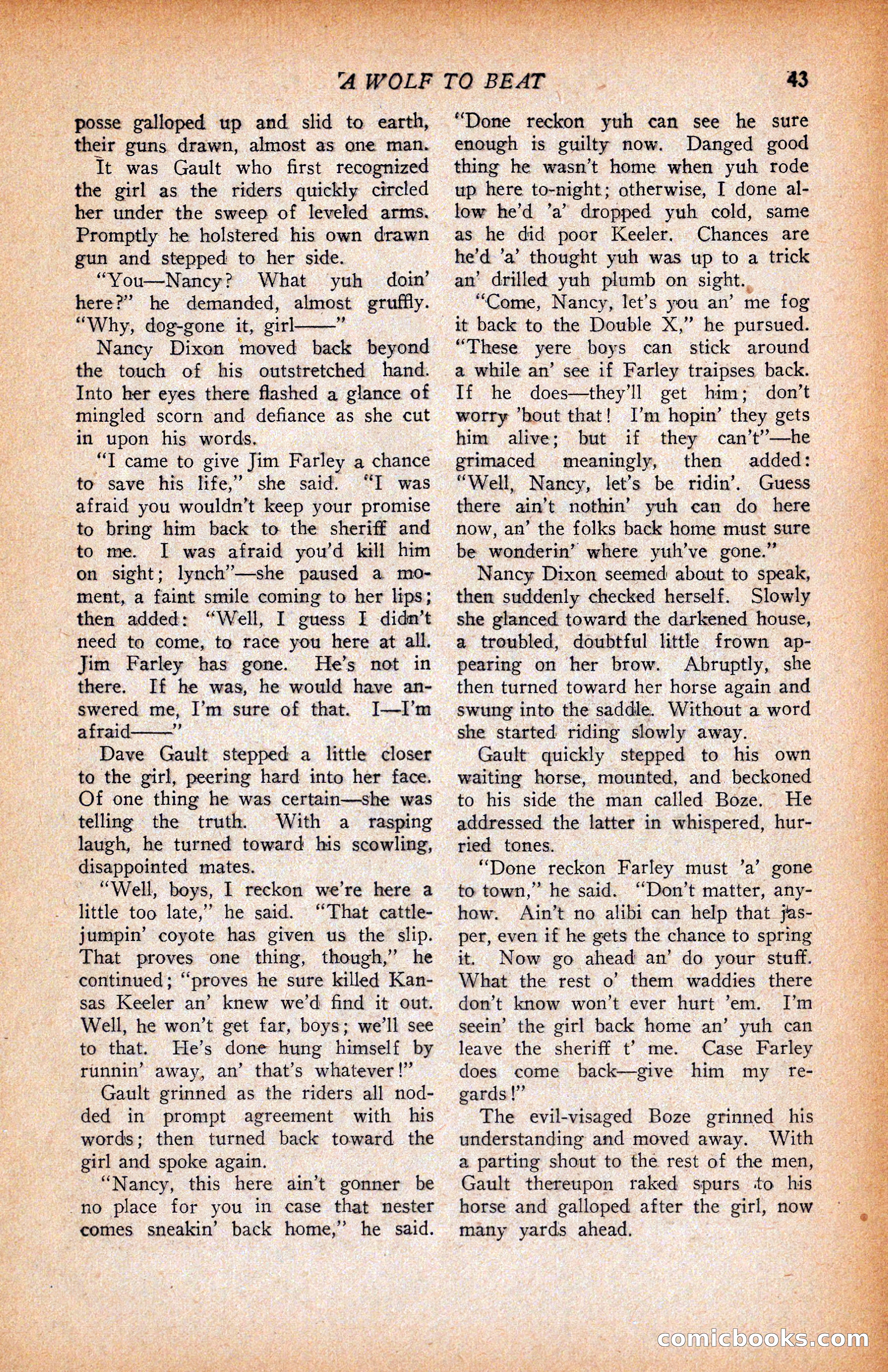 Western Story Magazine, June 9, 1928 — page 45 of 148