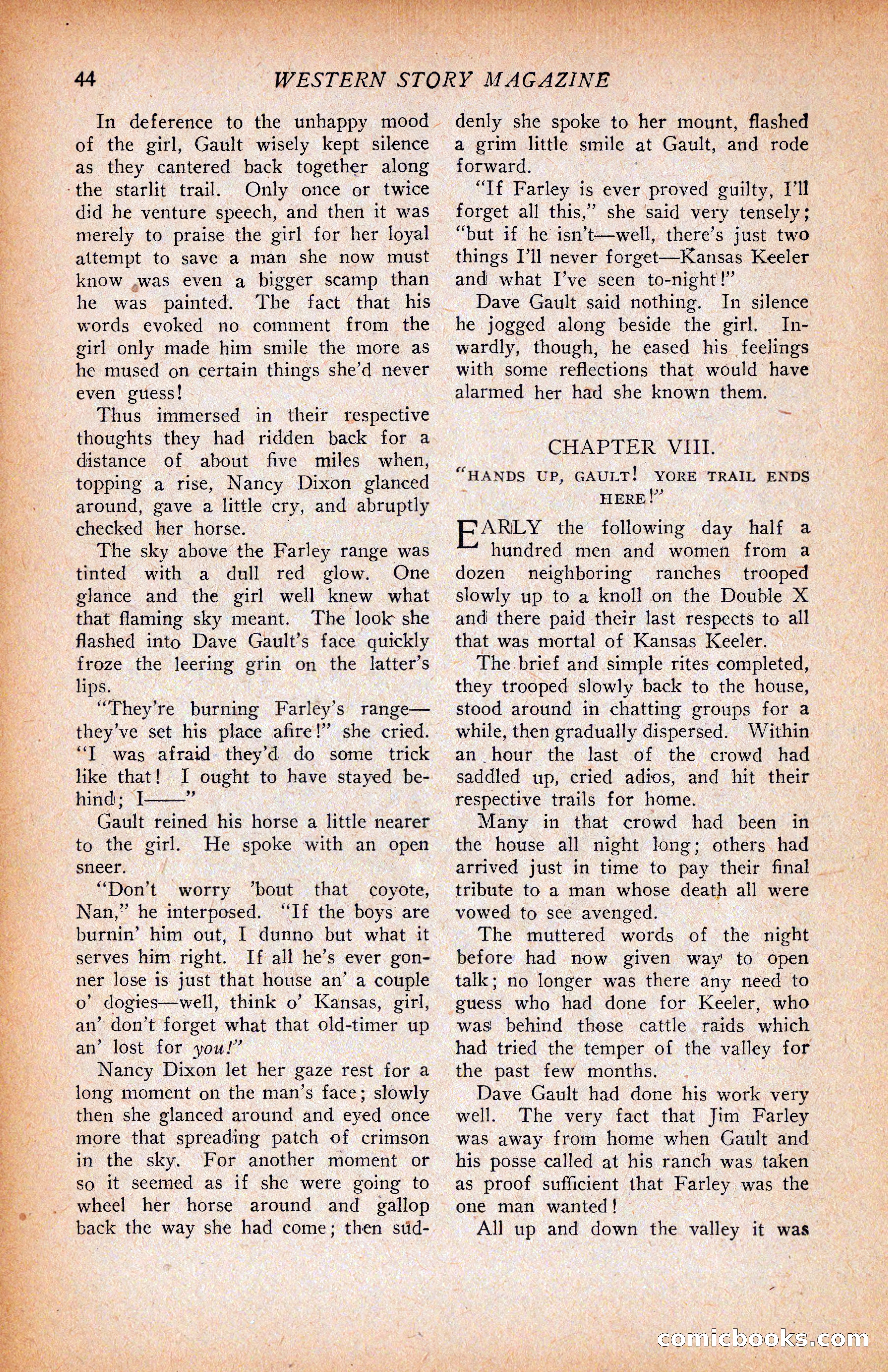 Western Story Magazine, June 9, 1928 — page 46 of 148