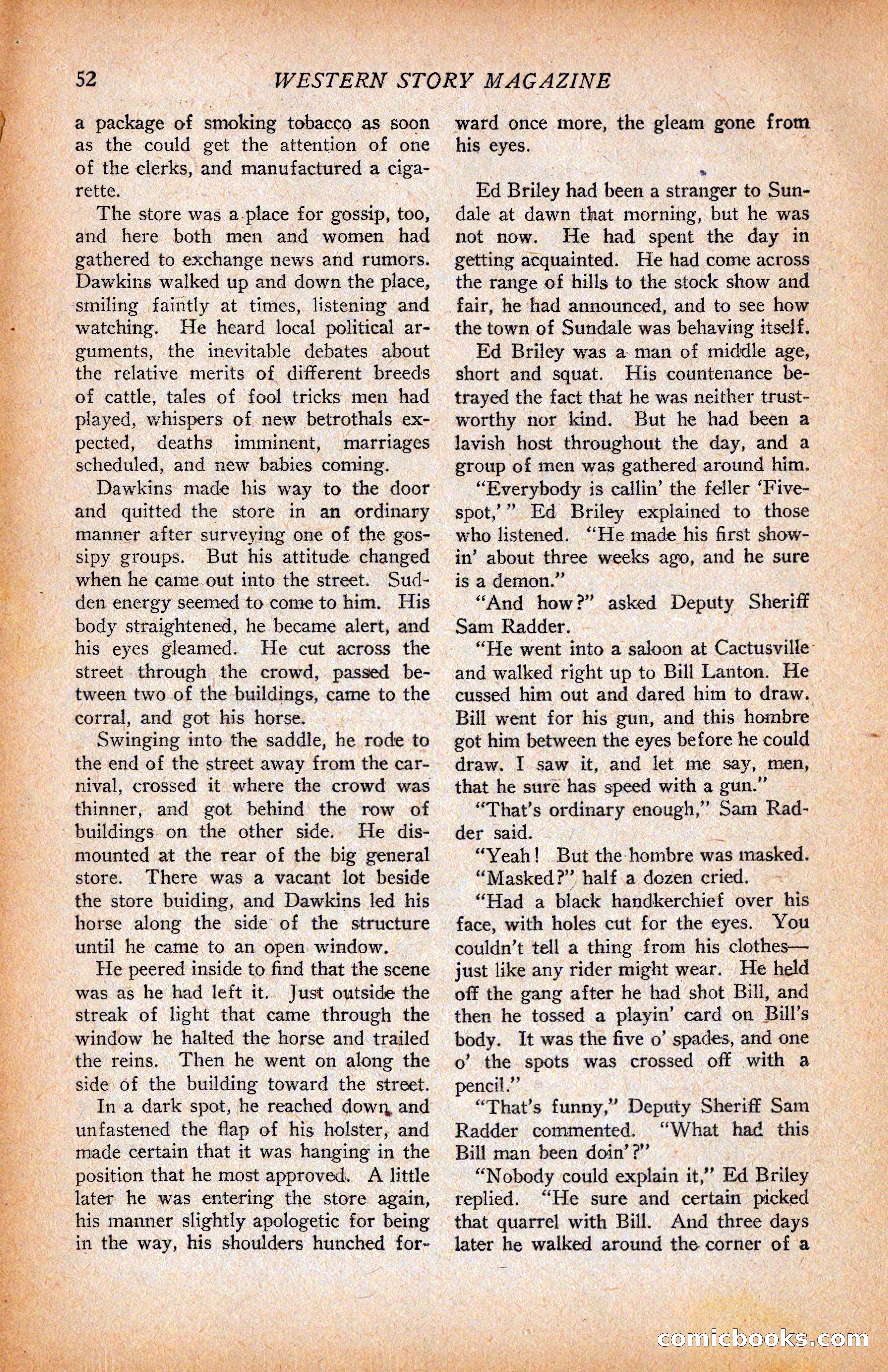 Western Story Magazine, June 9, 1928 — page 54 of 148