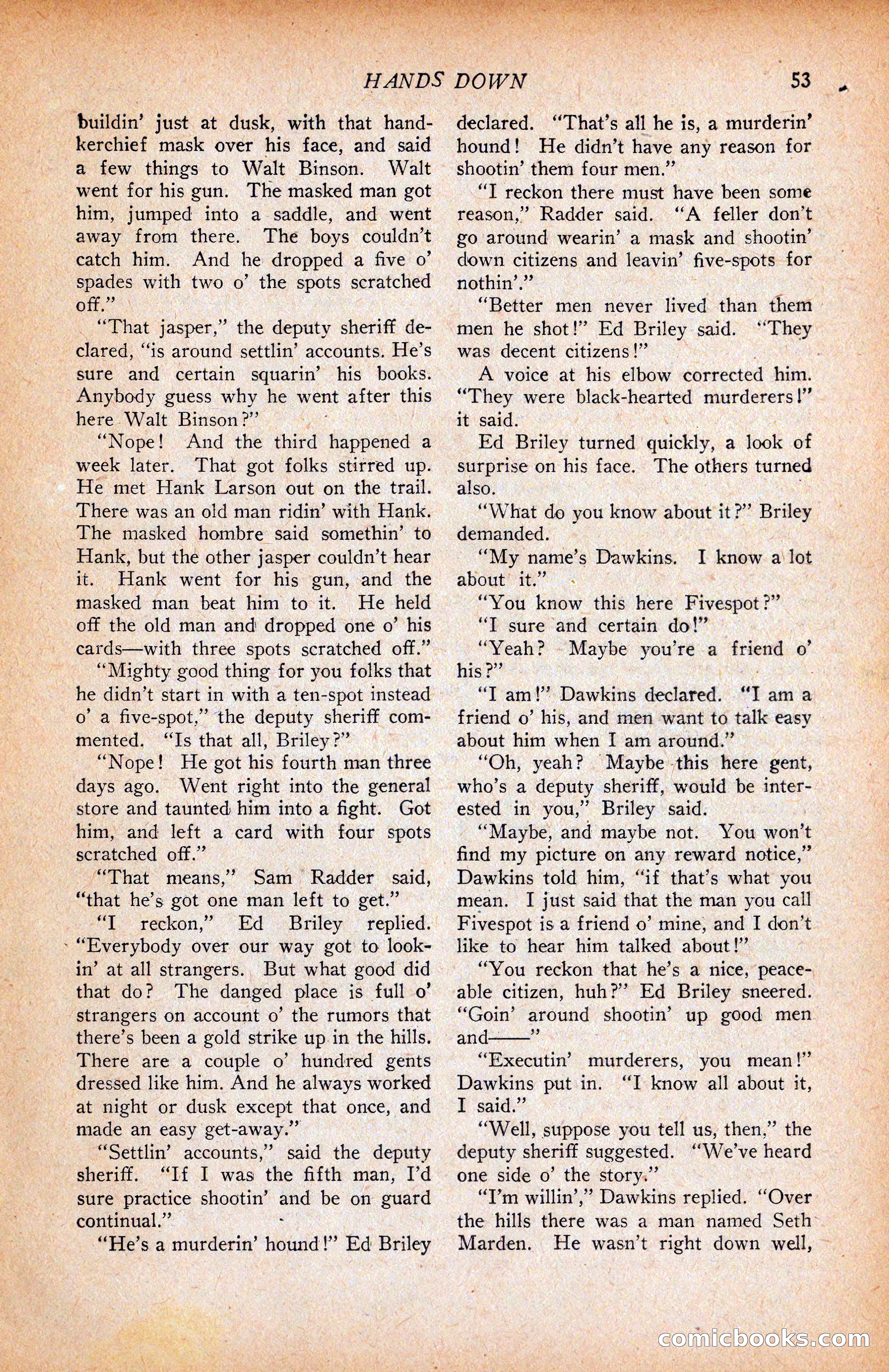Western Story Magazine, June 9, 1928 — page 55 of 148