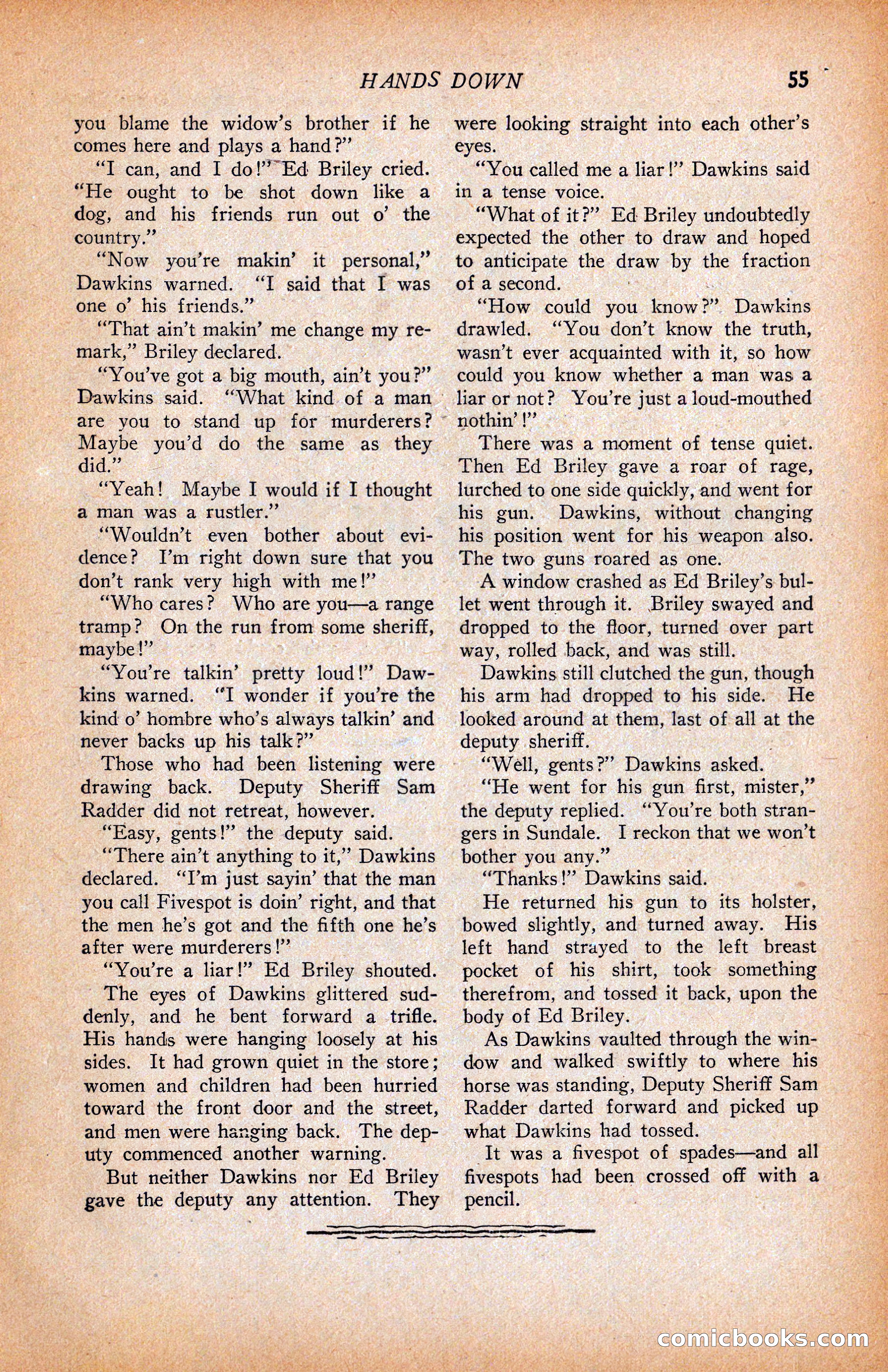 Western Story Magazine, June 9, 1928 — page 57 of 148