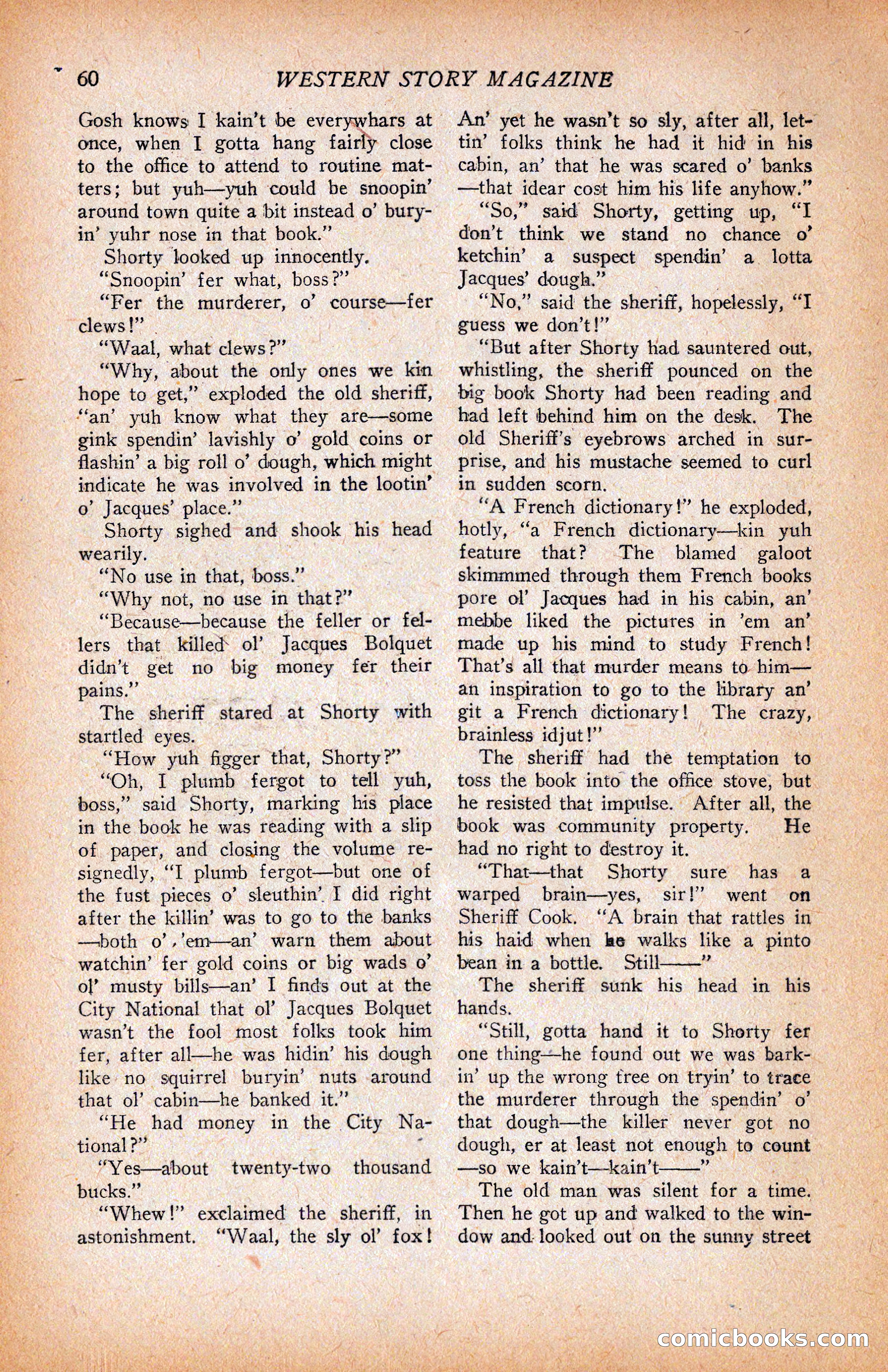 Western Story Magazine, June 9, 1928 — page 62 of 148