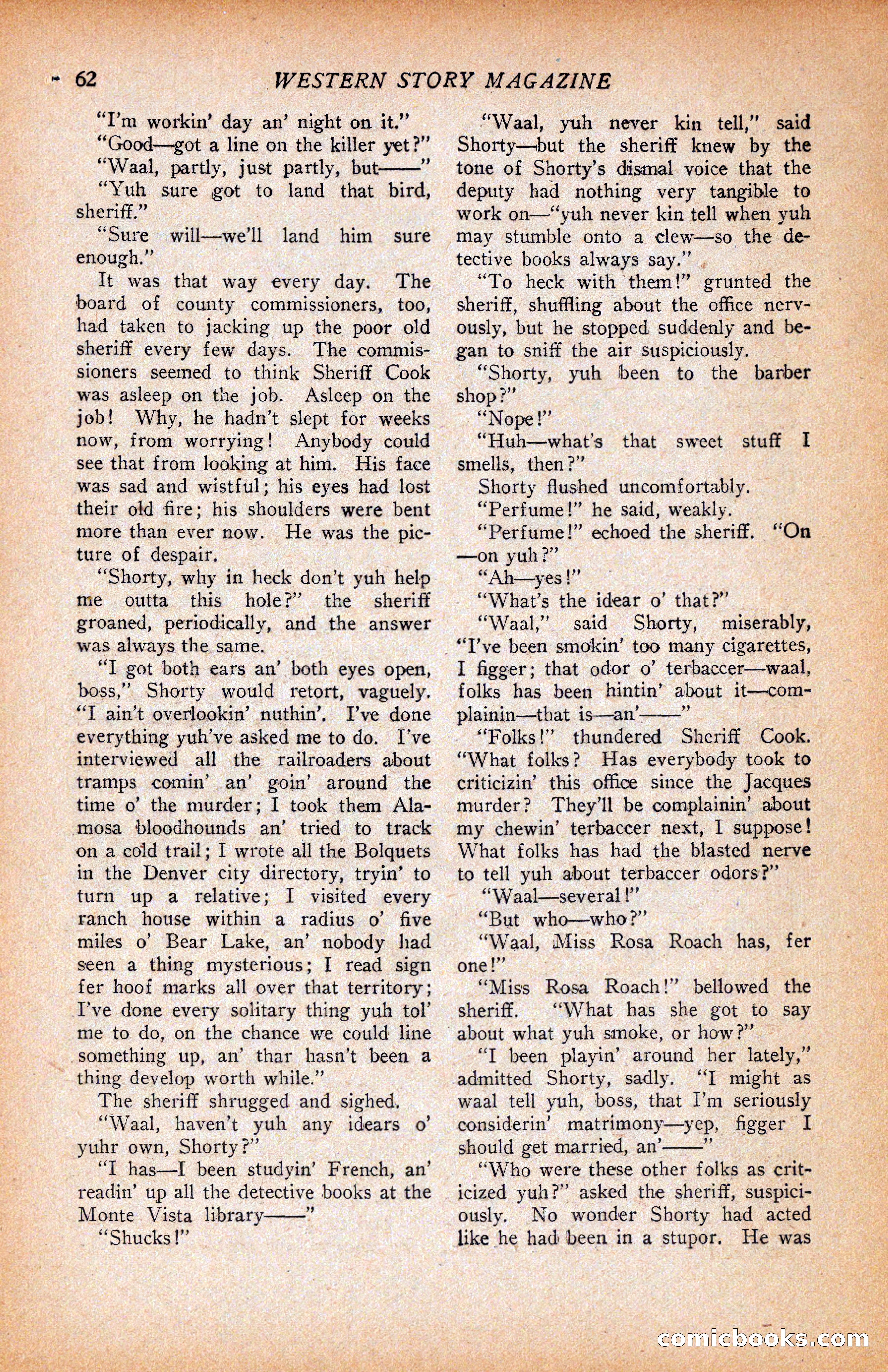 Western Story Magazine, June 9, 1928 — page 64 of 148