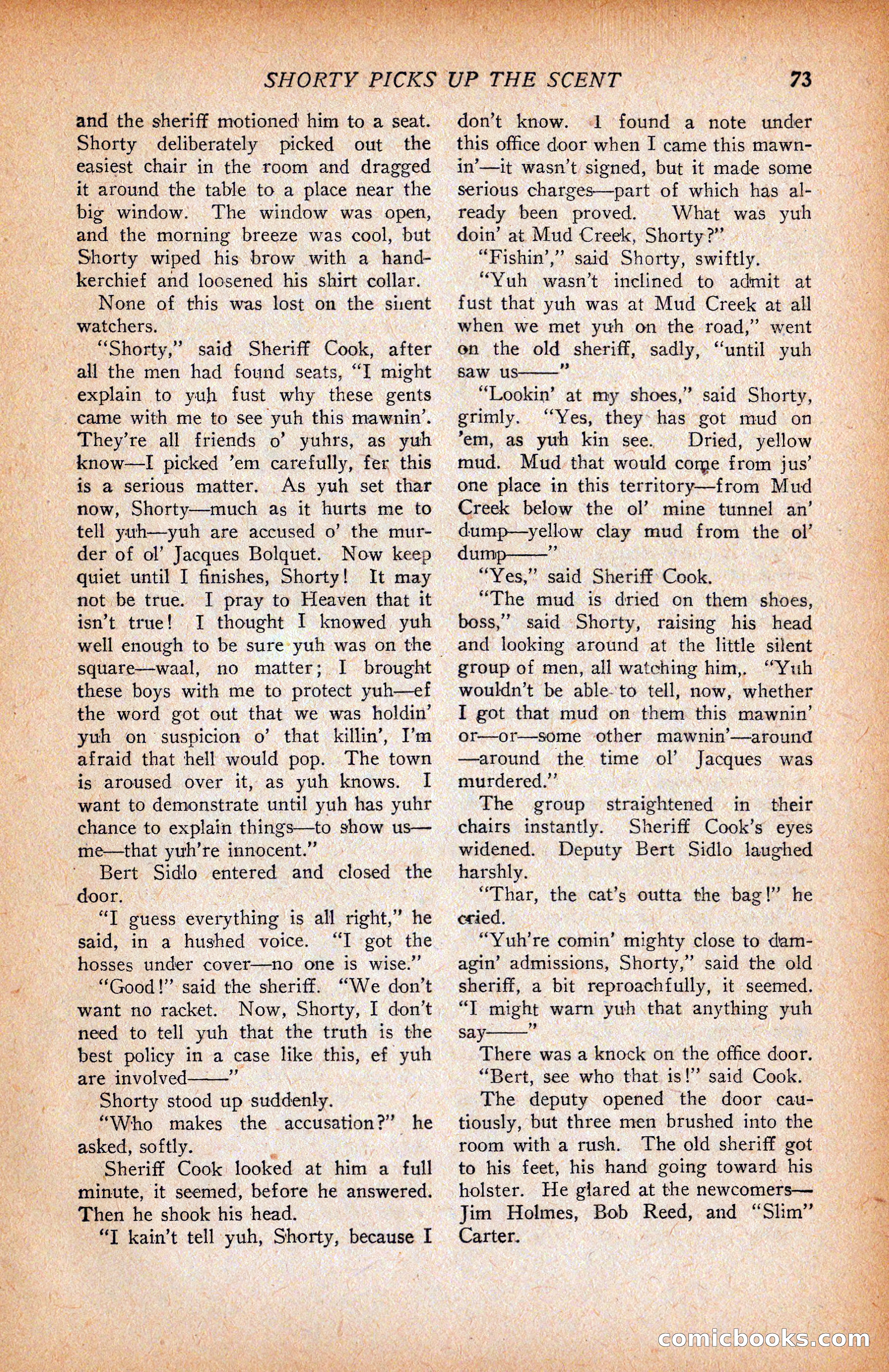 Western Story Magazine, June 9, 1928 — page 75 of 148