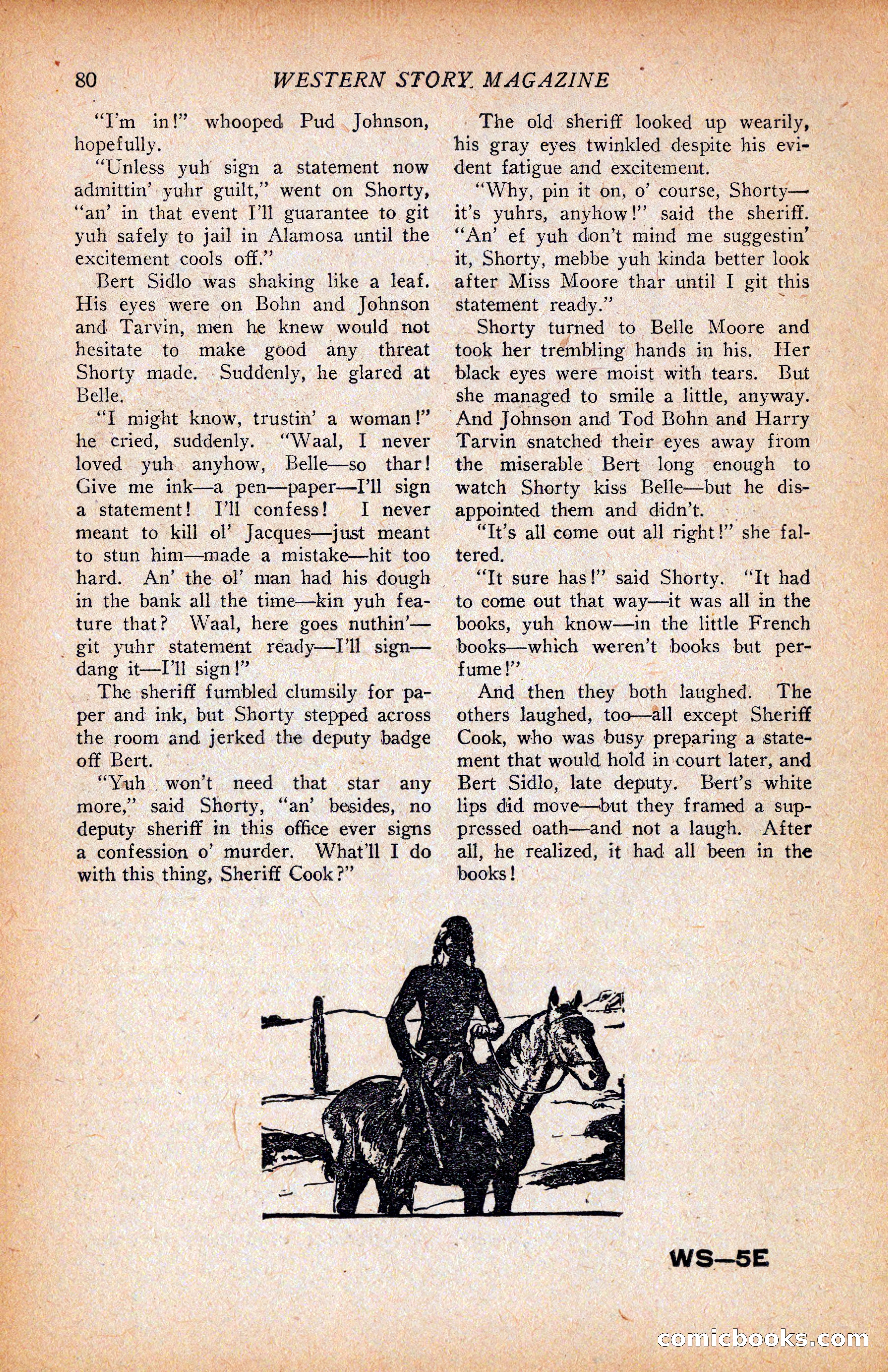 Western Story Magazine, June 9, 1928 — page 82 of 148