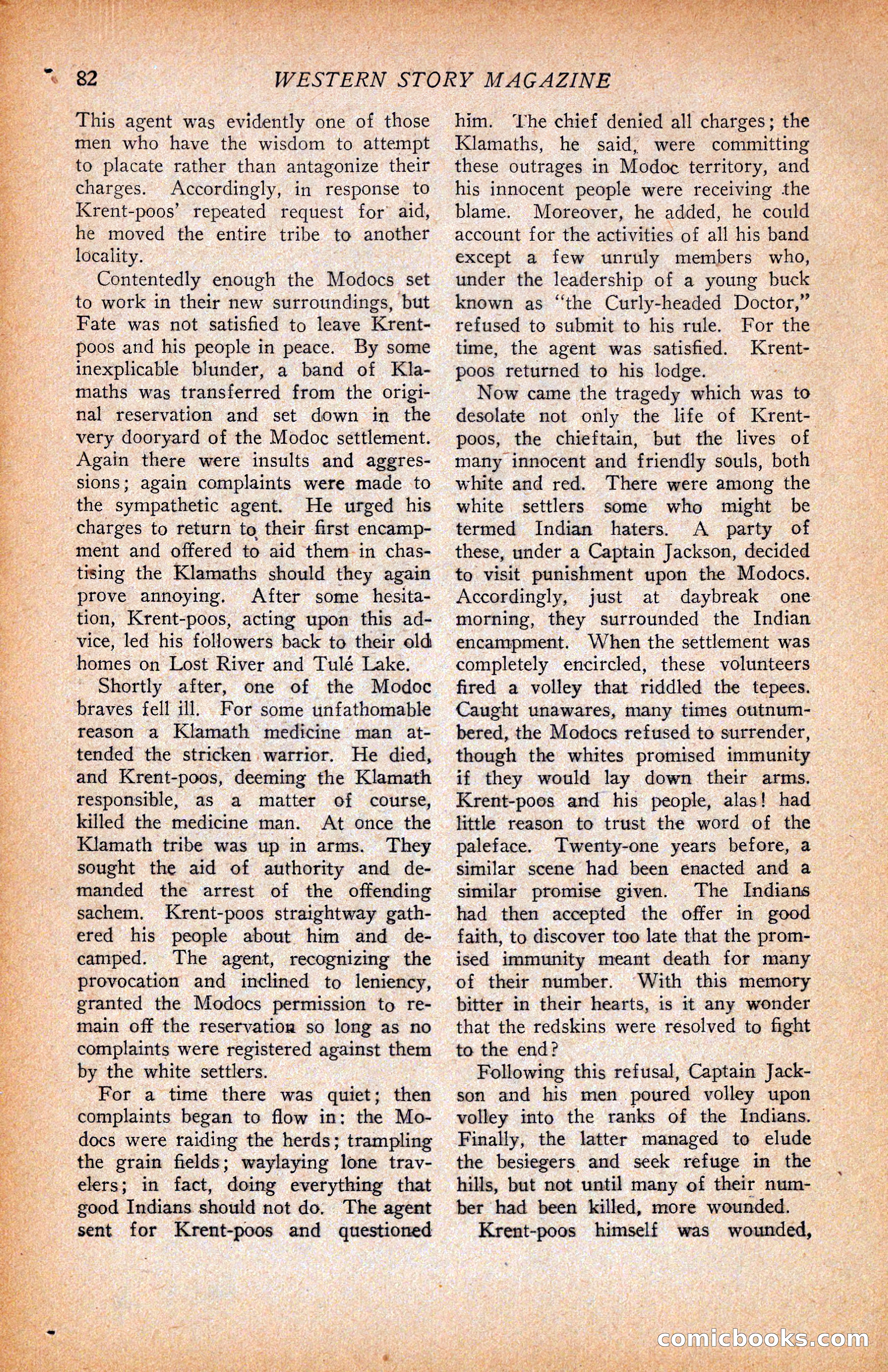 Western Story Magazine, June 9, 1928 — page 84 of 148