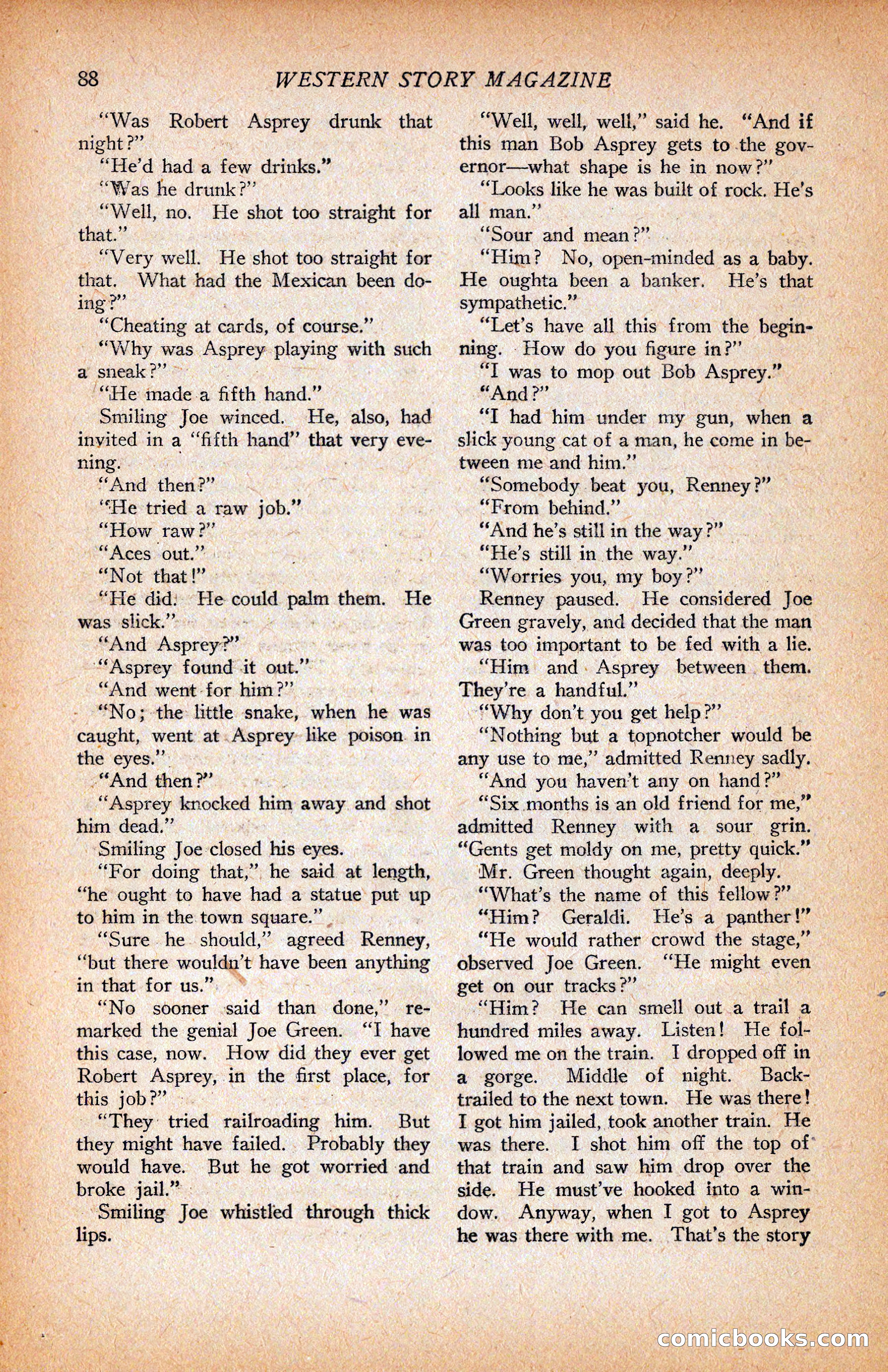 Western Story Magazine, June 9, 1928 — page 90 of 148