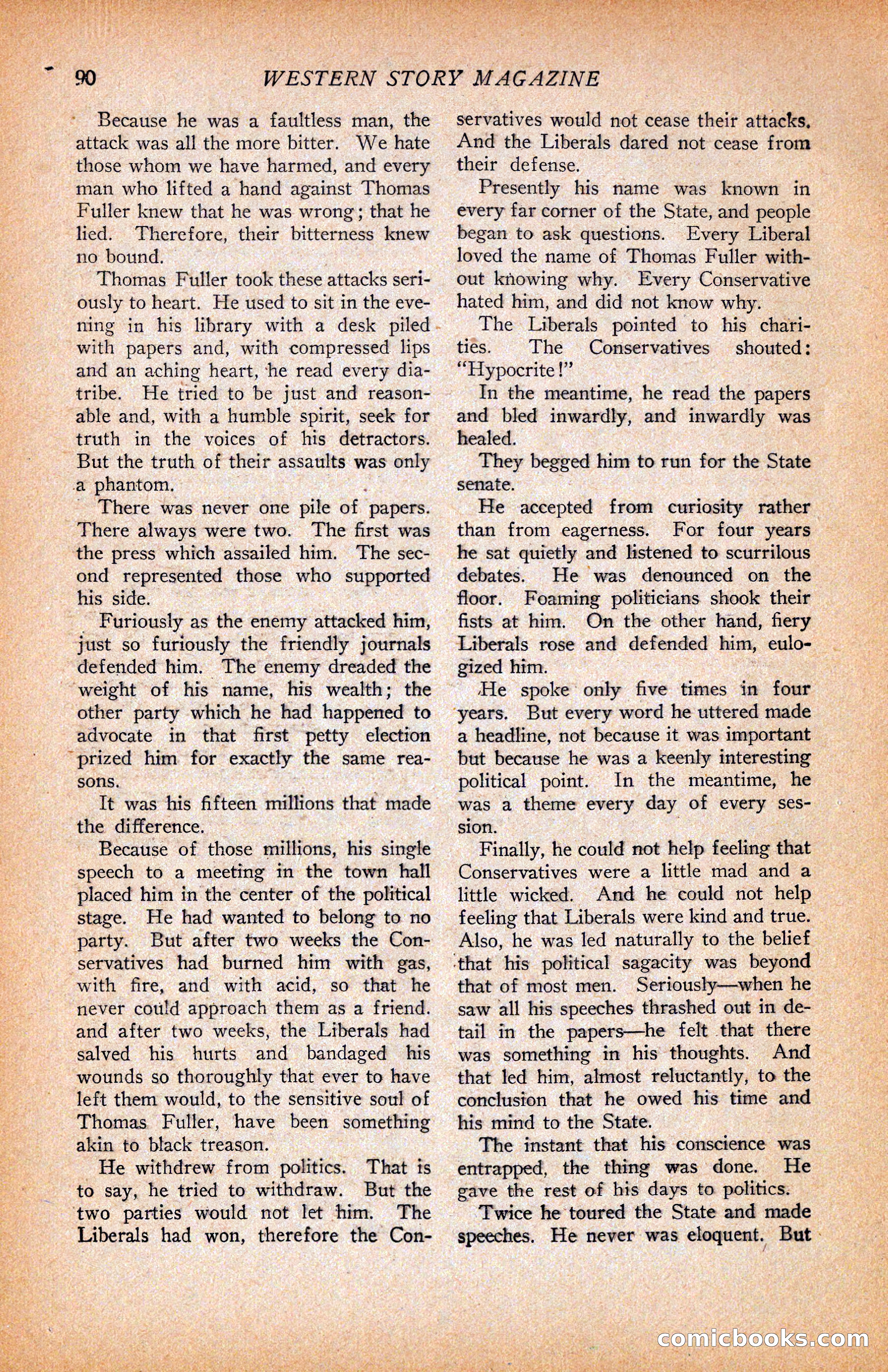 Western Story Magazine, June 9, 1928 — page 92 of 148