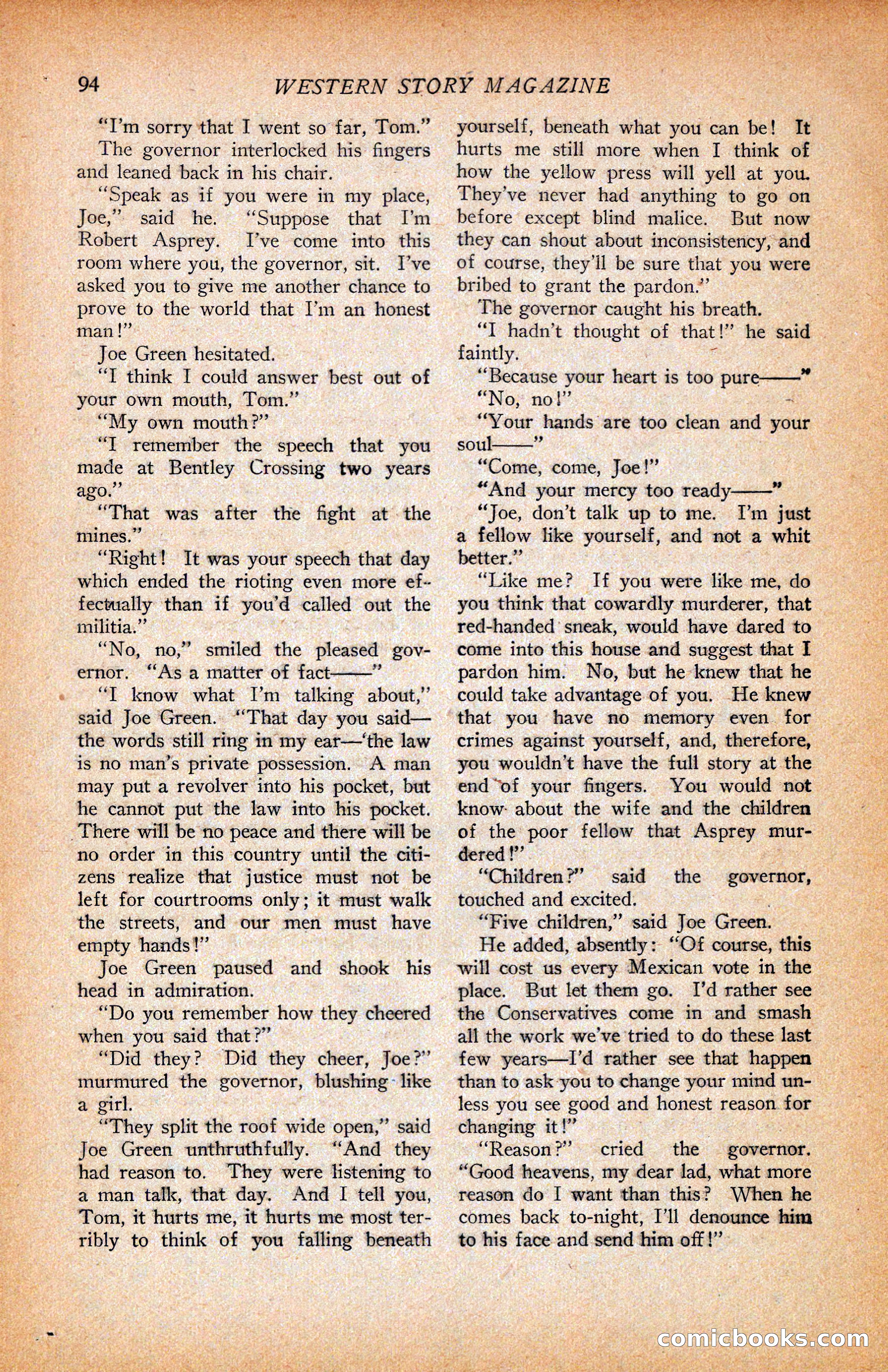 Western Story Magazine, June 9, 1928 — page 96 of 148