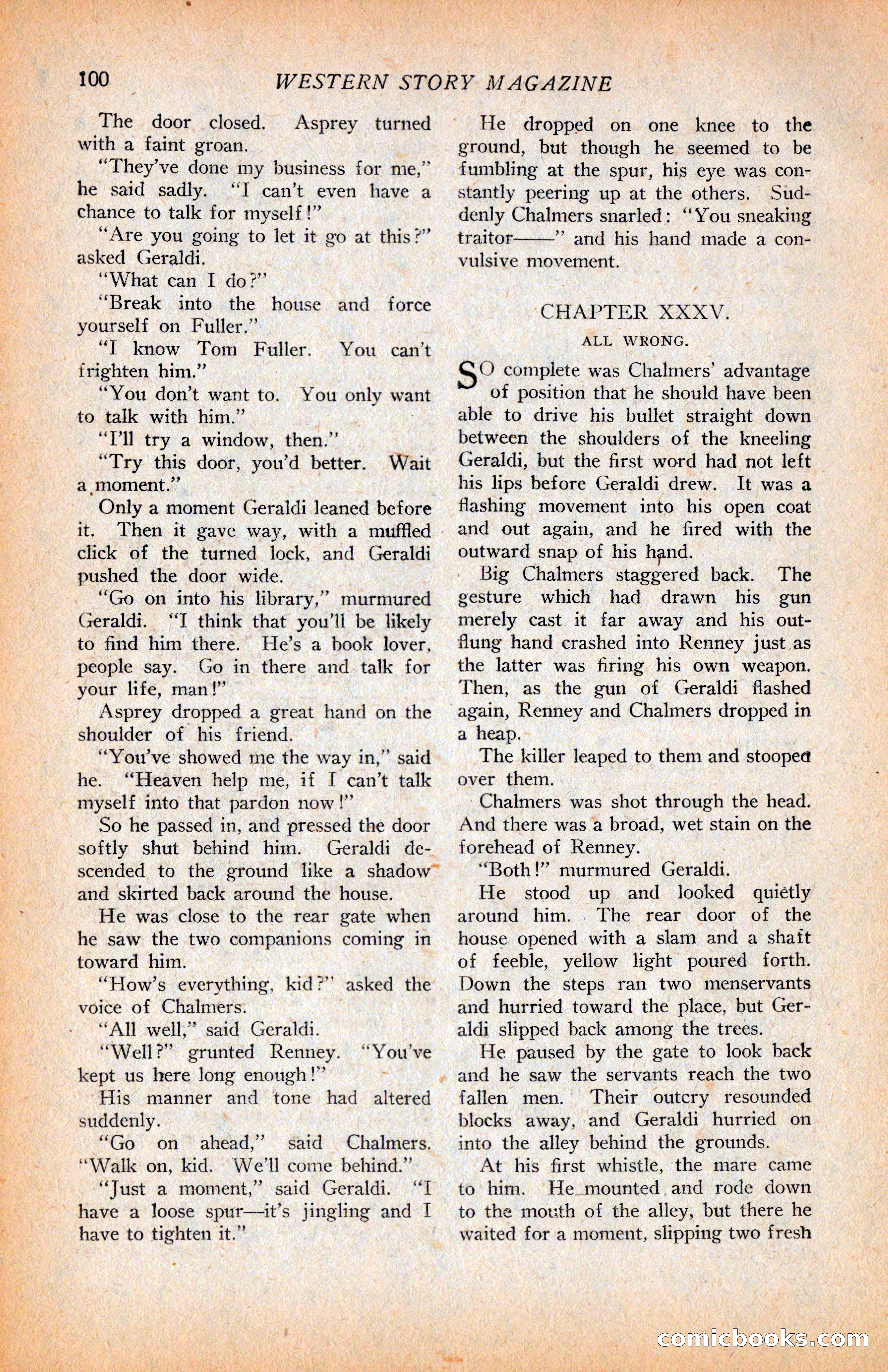 Western Story Magazine, June 9, 1928 — page 102 of 148