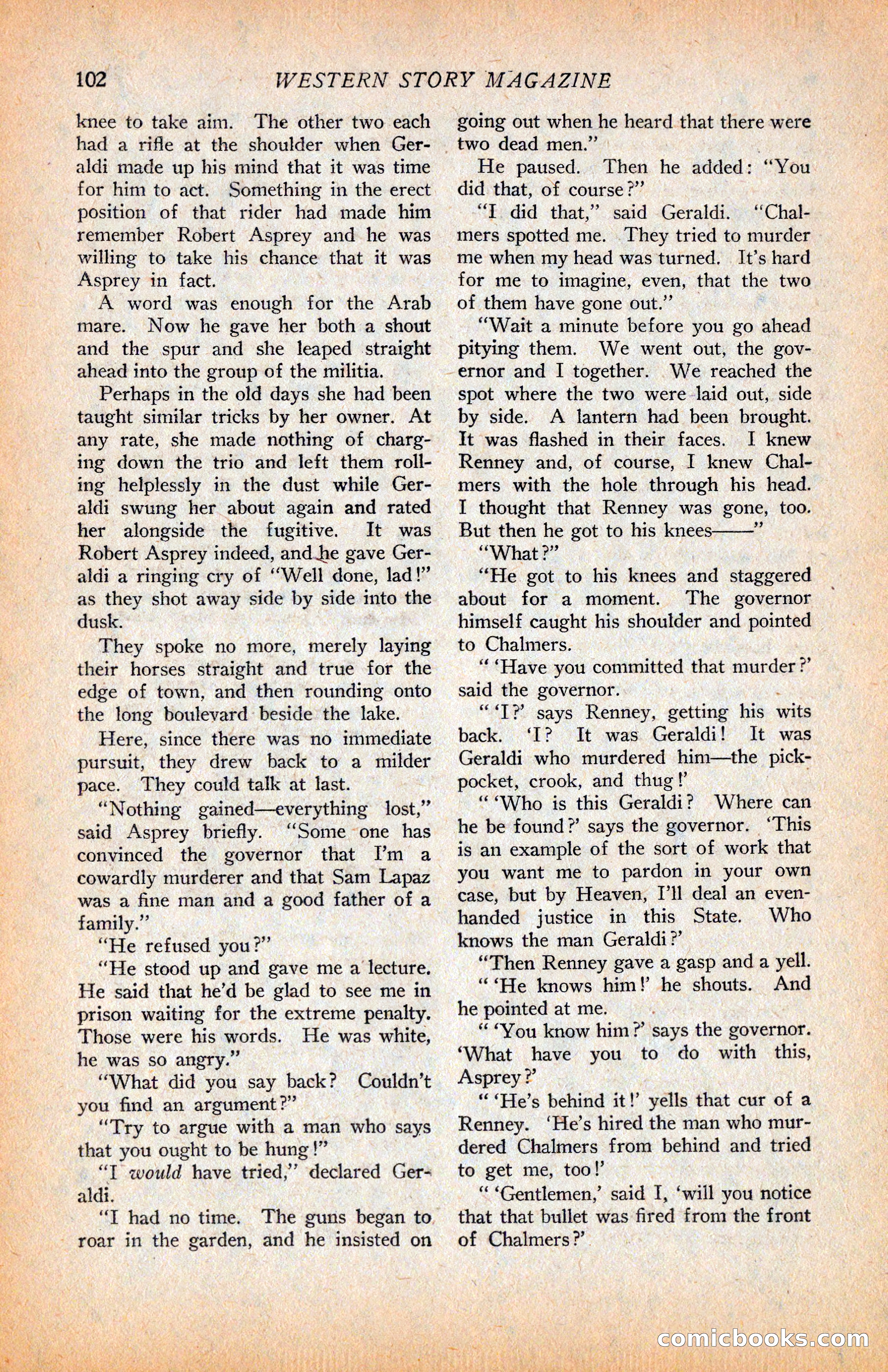 Western Story Magazine, June 9, 1928 — page 104 of 148